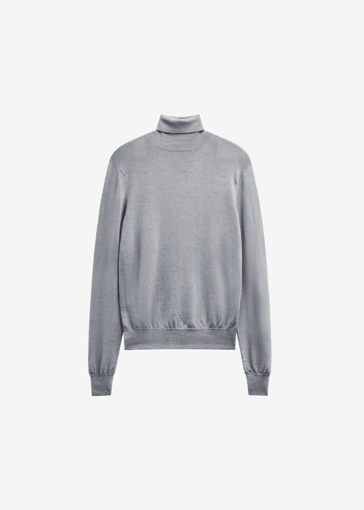 Eve Thin Turtleneck Sweater - Light Grey