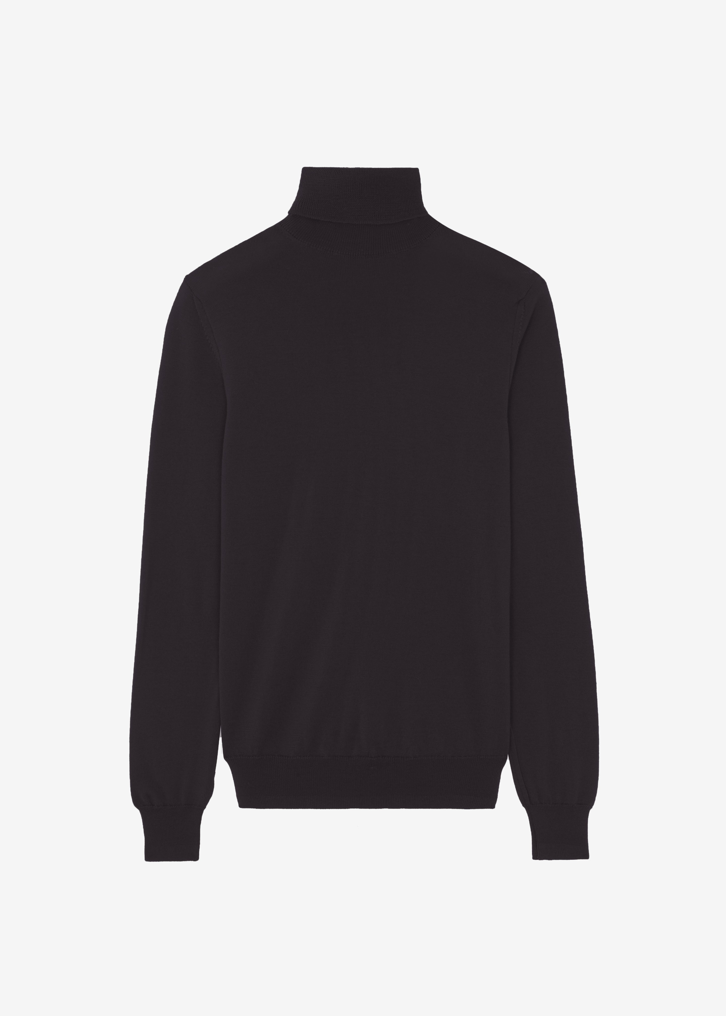 Eve Thin Turtleneck Sweater - Dark Plum - 18