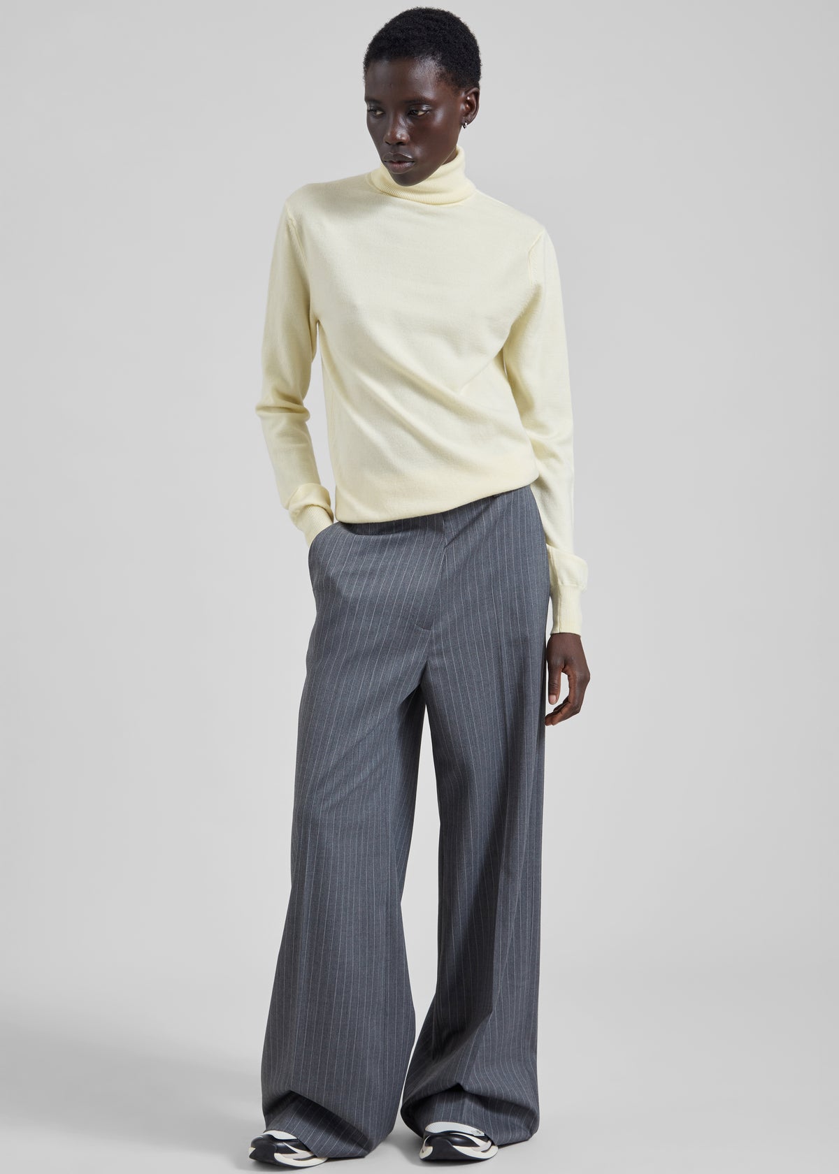 Shop the look image for Eve Thin Turtleneck Sweater - Pale Yellow