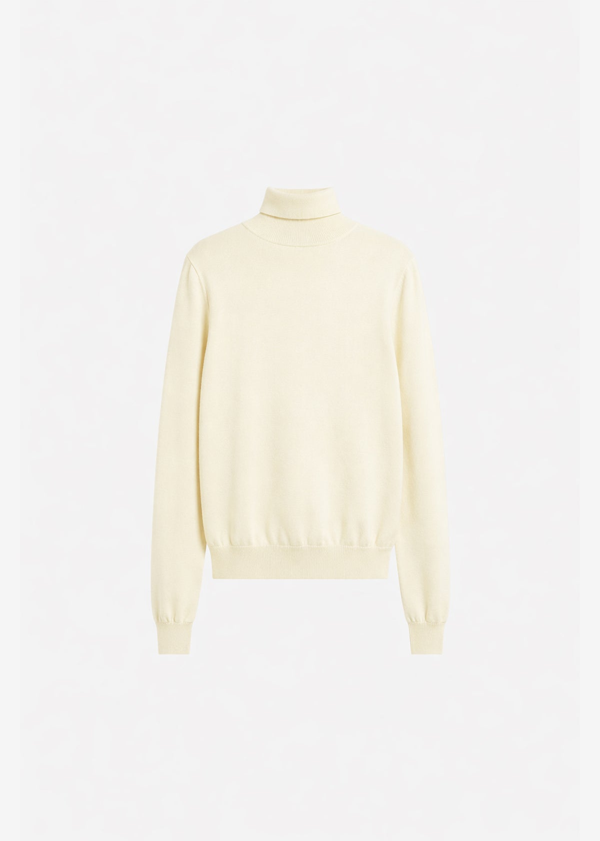 Eve Thin Turtleneck Sweater - Pale Yellow - 5