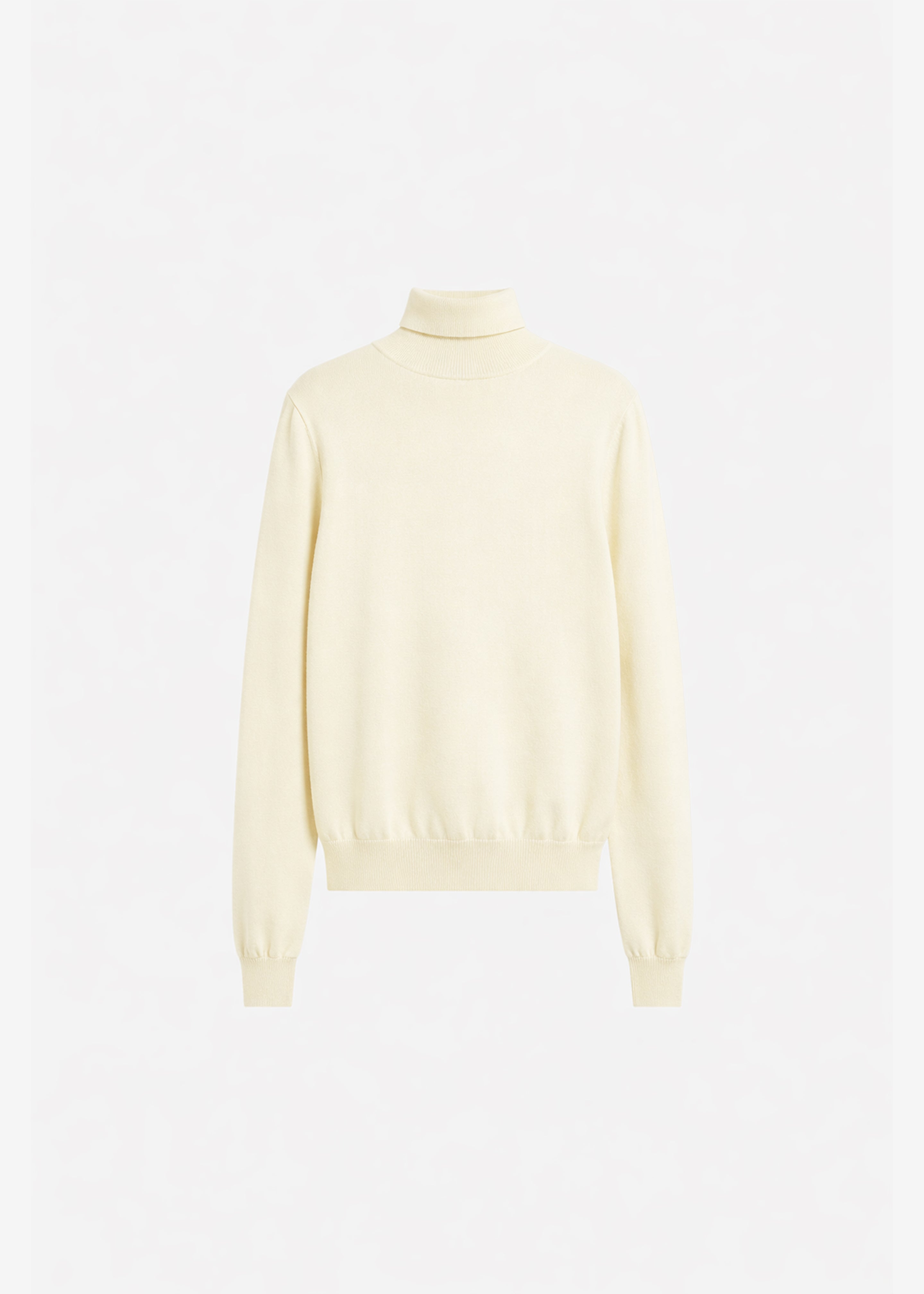 Eve Thin Turtleneck Sweater - Pale Yellow - 5