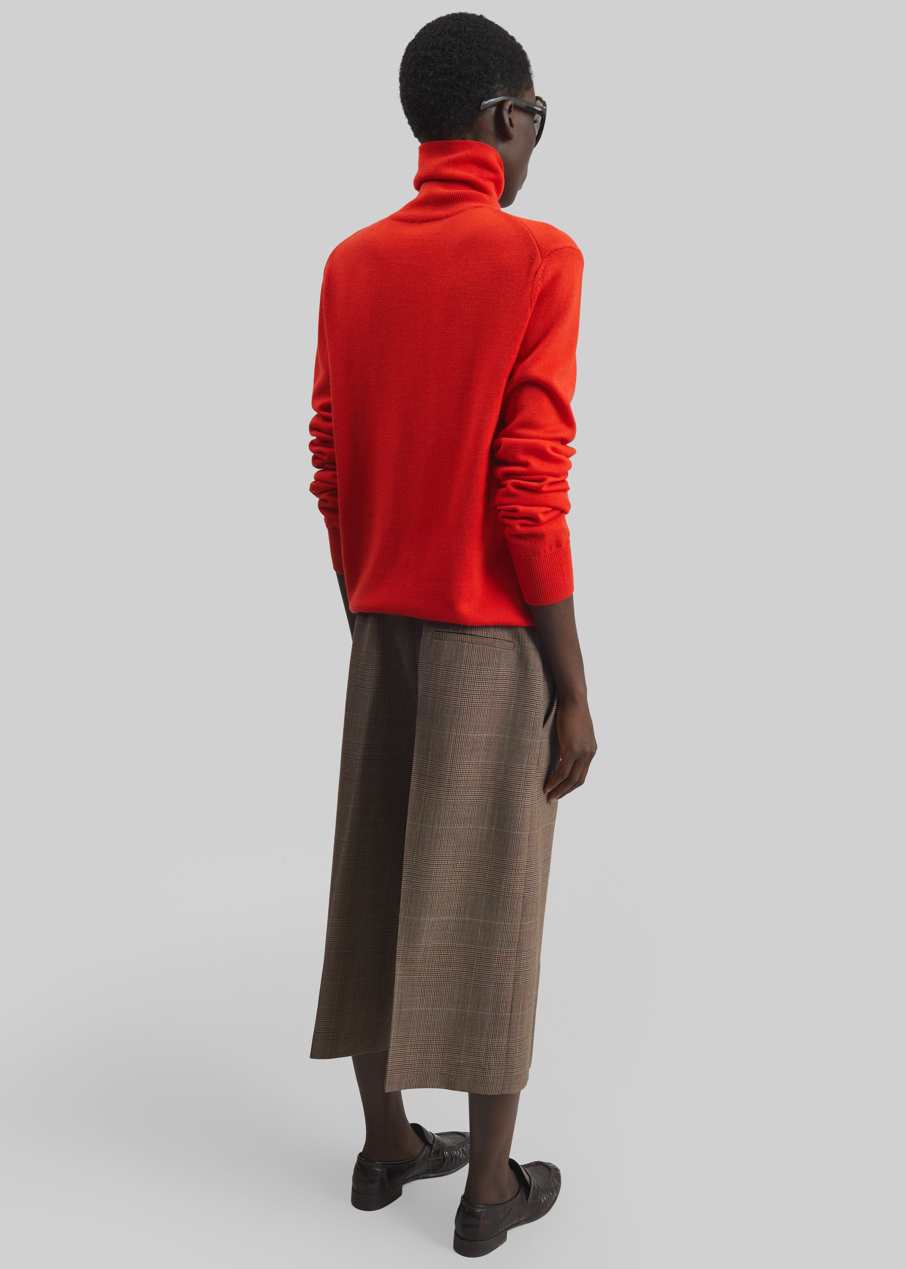 Eve Thin Turtleneck Sweater - Red - 6