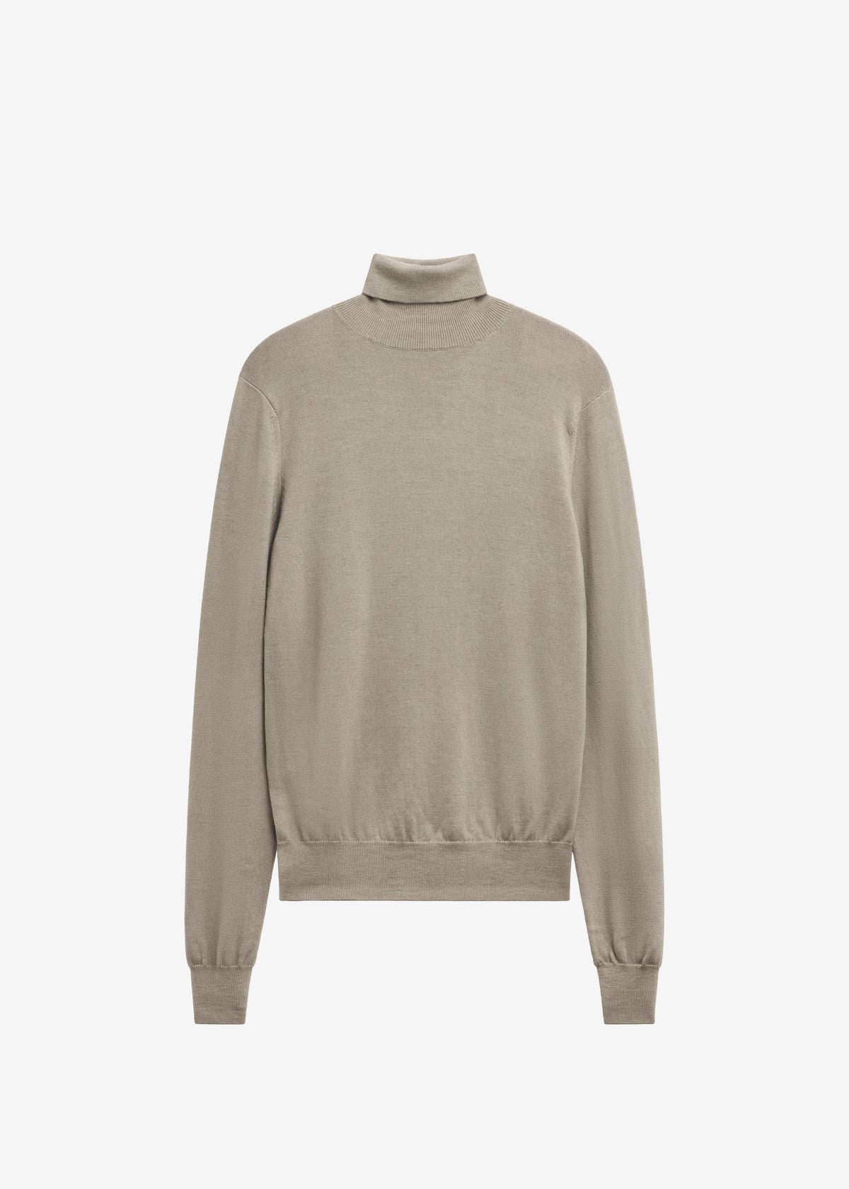 Eve Thin Turtleneck Sweater - Taupe - 5