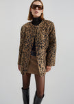 Evolene Boxy Jacket - Leopard Brown