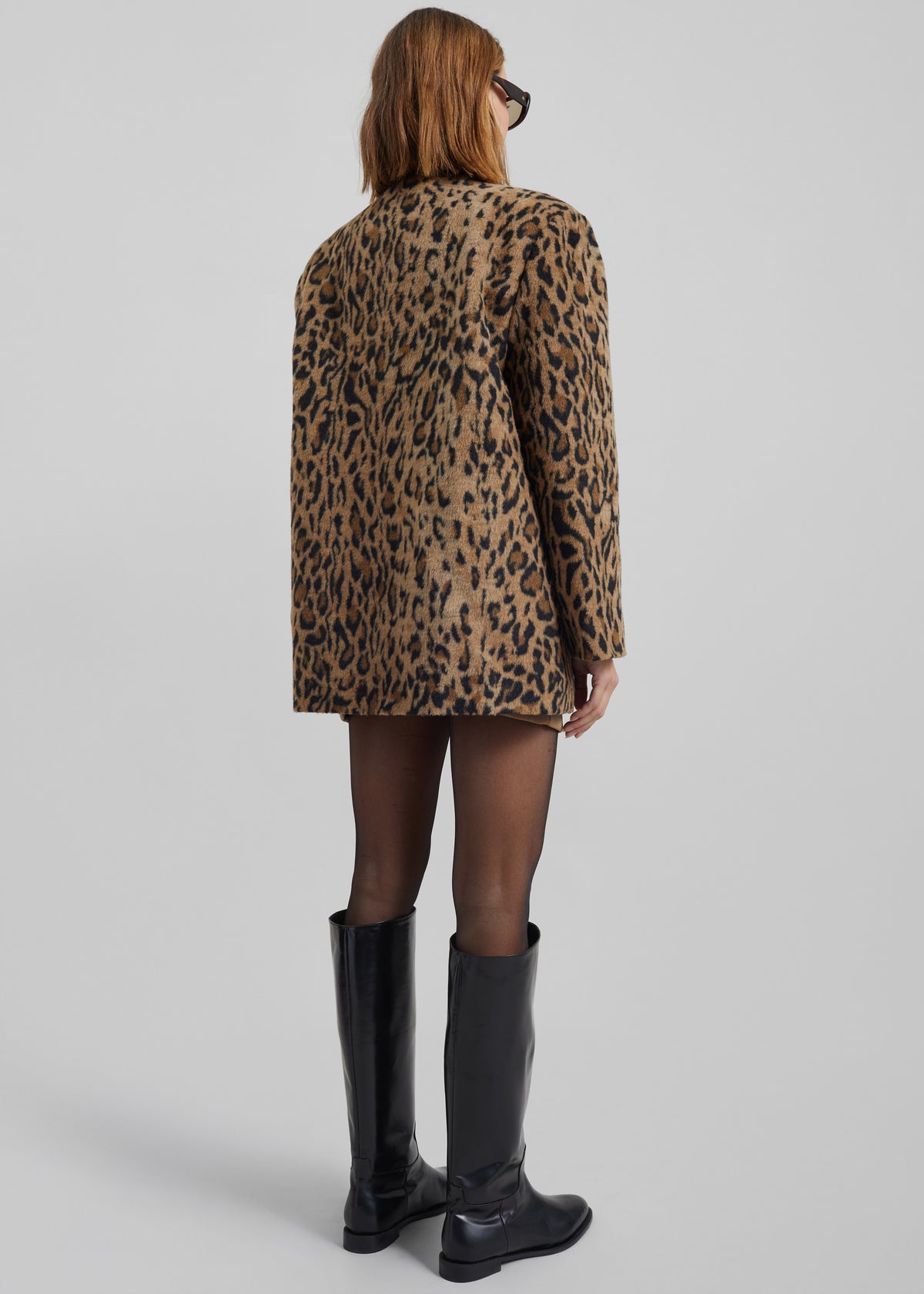 Evolene Boxy Jacket - Leopard Brown - 9