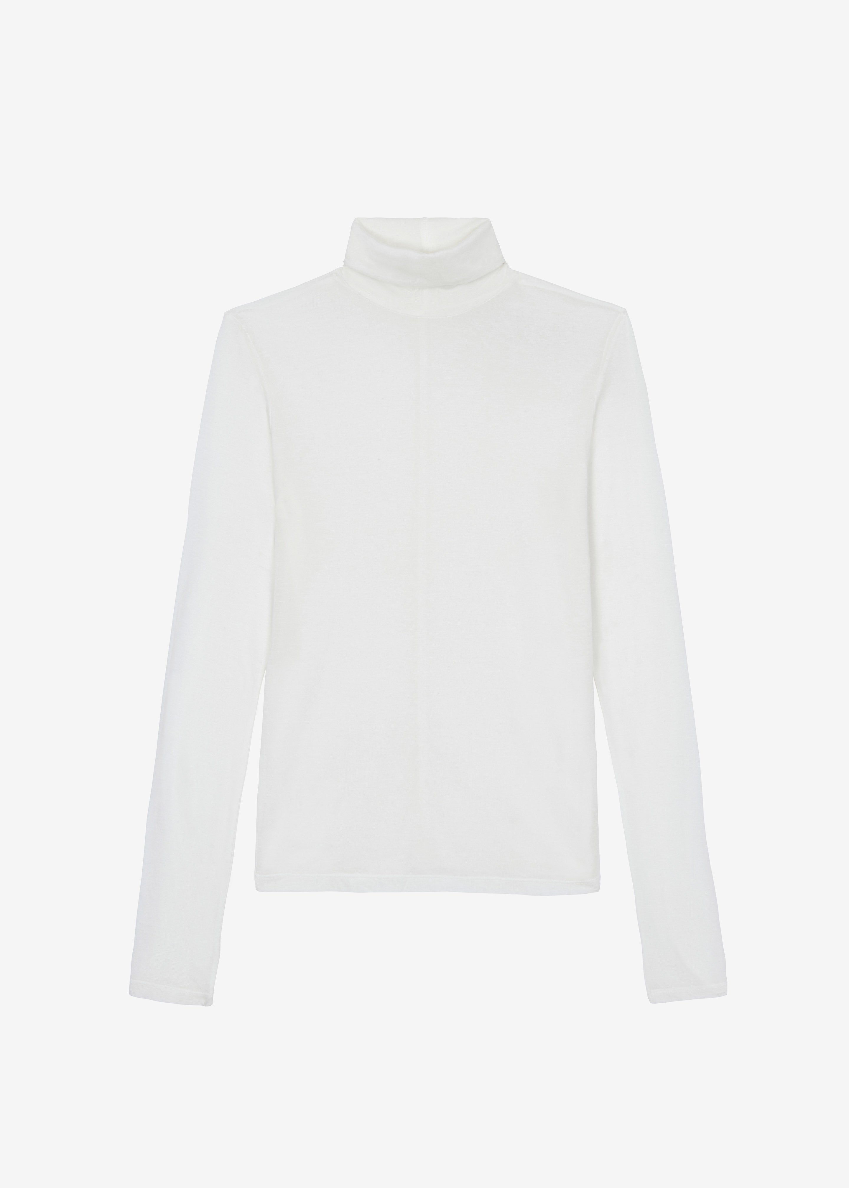 Evren Sheer Turtleneck - White - 7