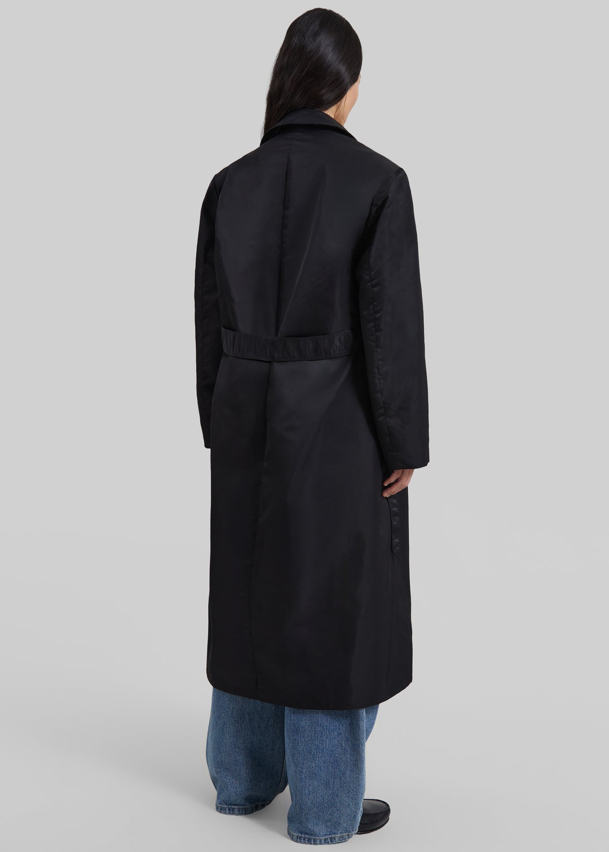 Eymi Technical Trench Coat - Black