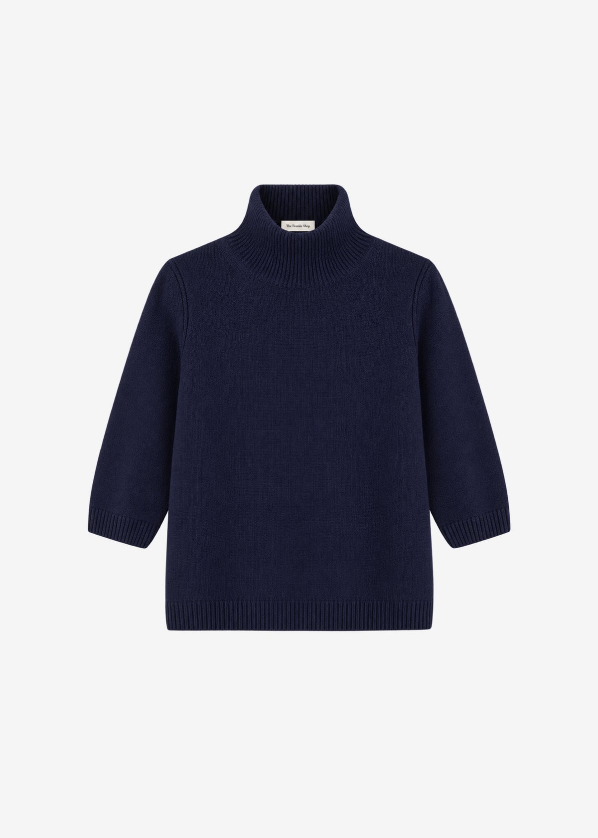 Ezy Merino Wool Mockneck Sweater - Navy