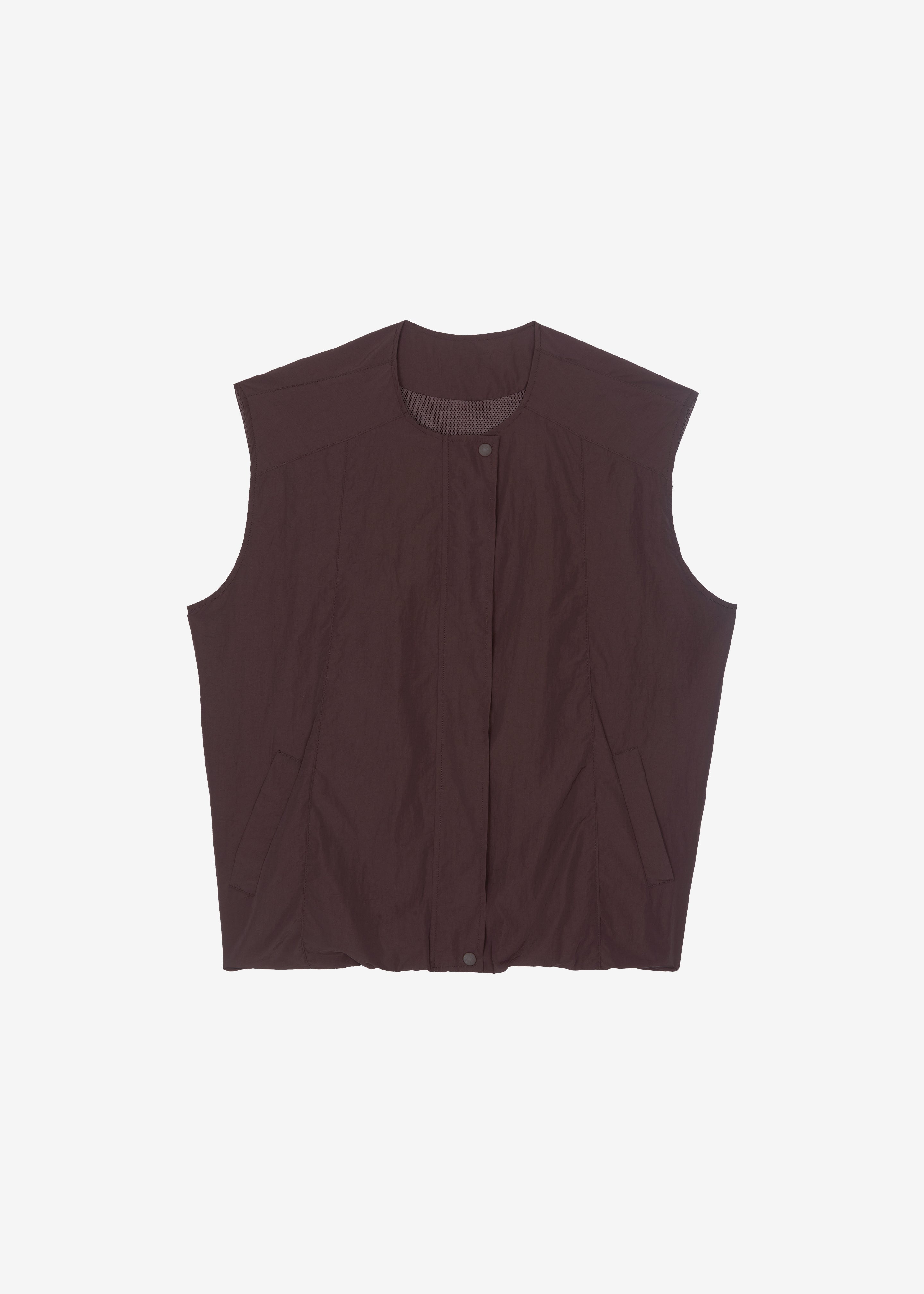 Faenza Vest - Burgundy – The Frankie Shop