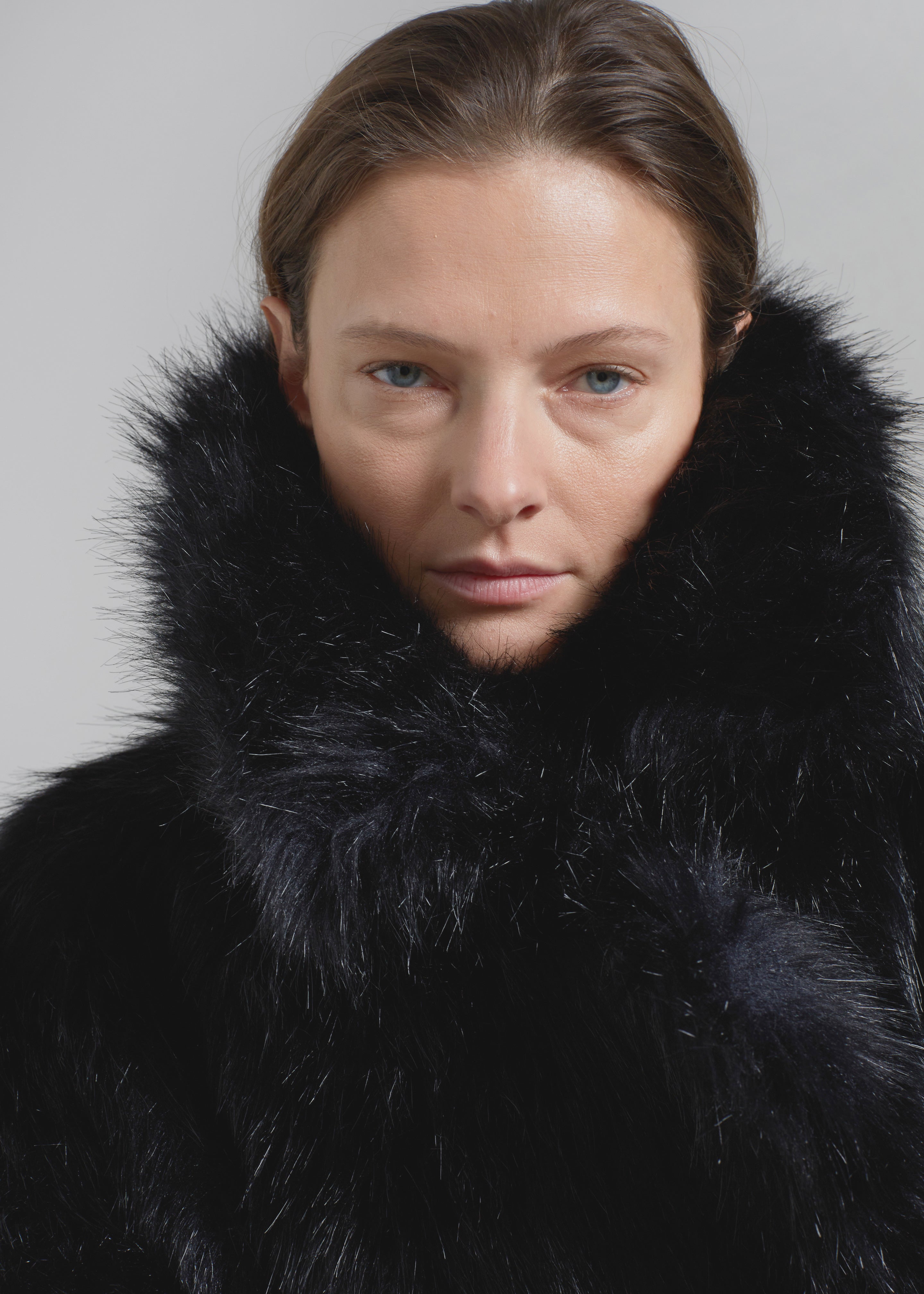 Faux Fur Coat - Alicia - Morning Lavender Online Boutique
