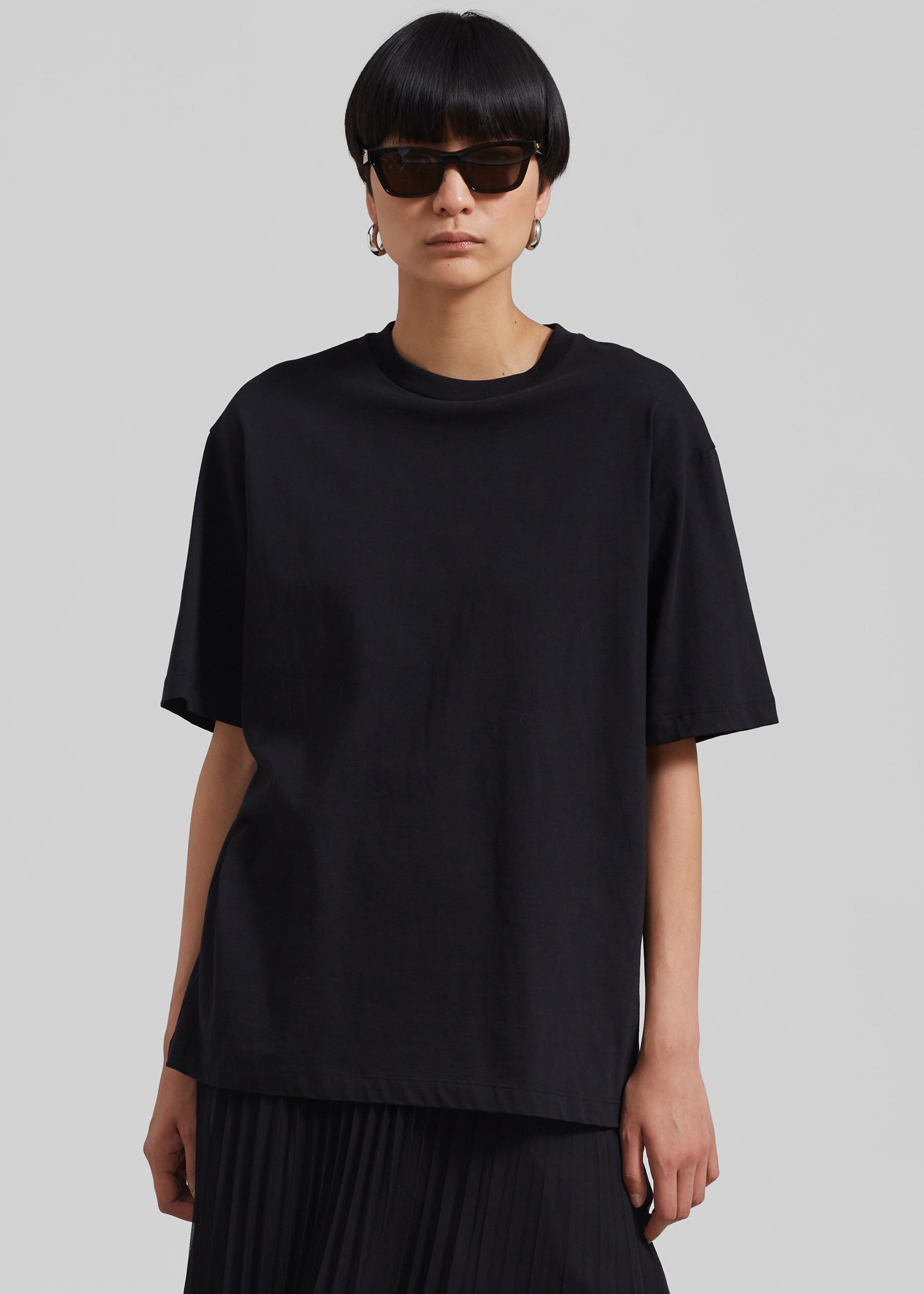 Faro Boxy Tee - Black – The Frankie Shop