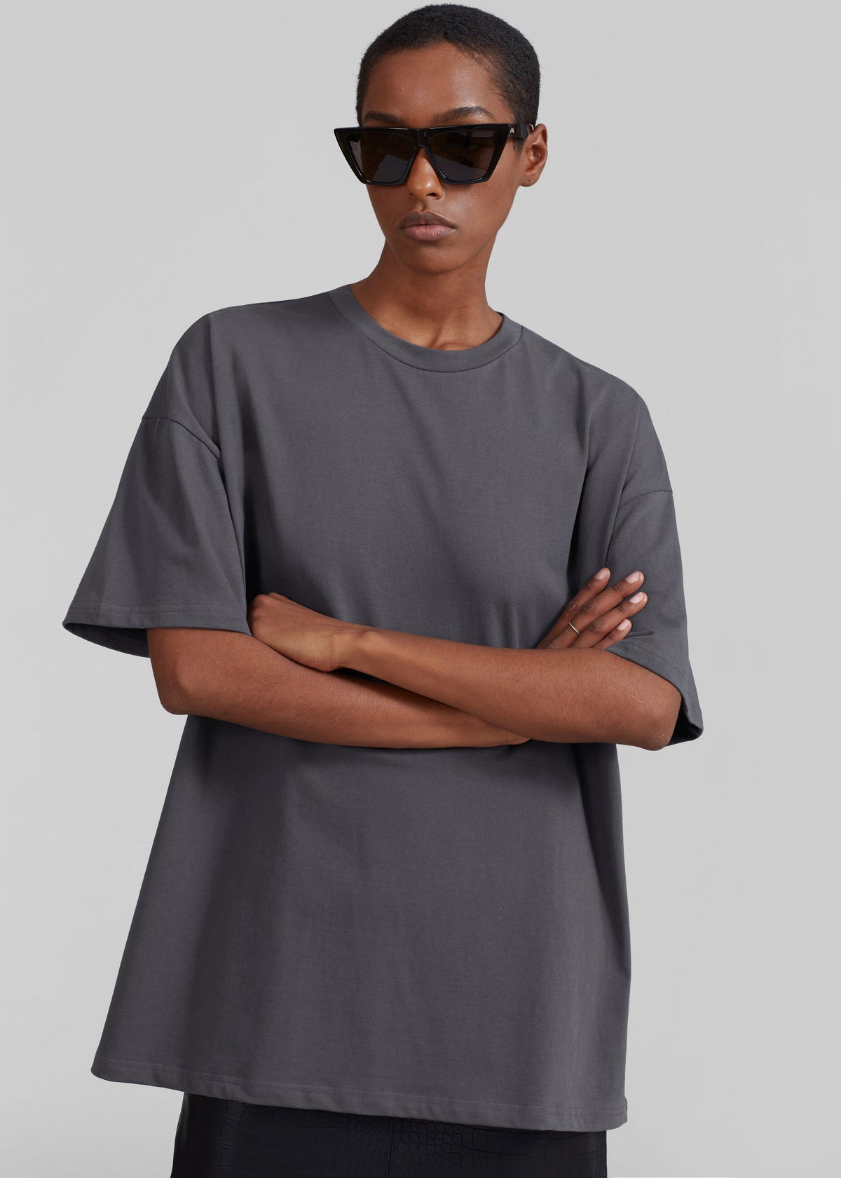 Faro Boxy Tee - Charcoal - 4