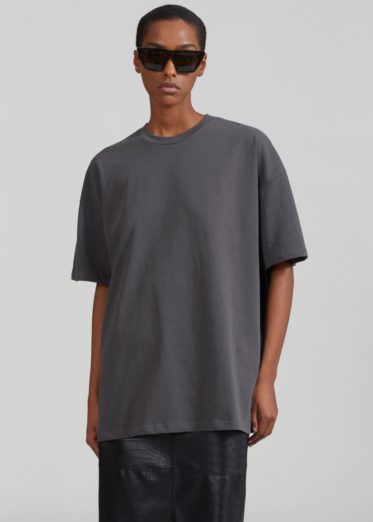Faro Boxy Tee - Charcoal - 5