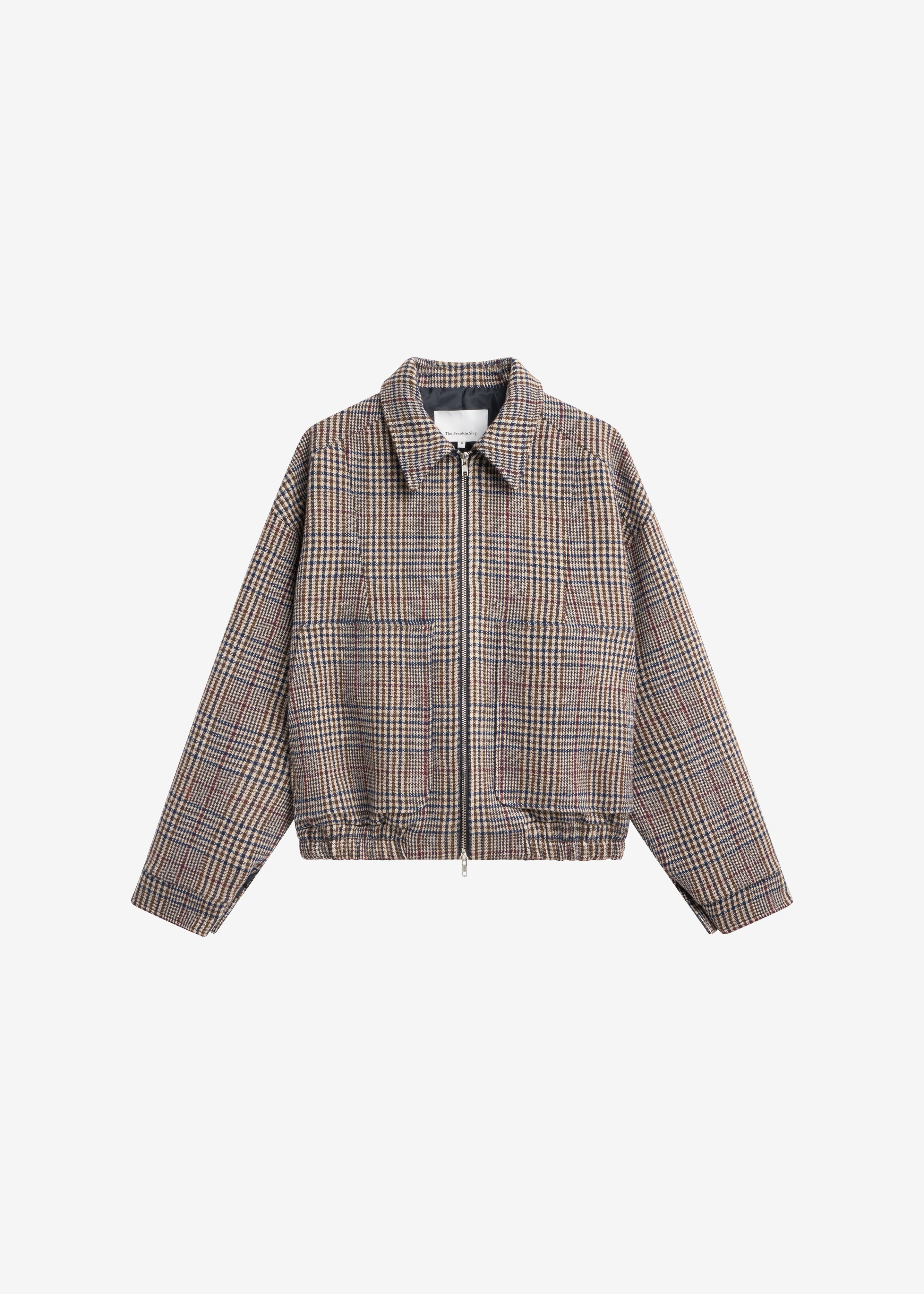 Felix Wool Jacket - Beige Glen Plaid – The Frankie Shop