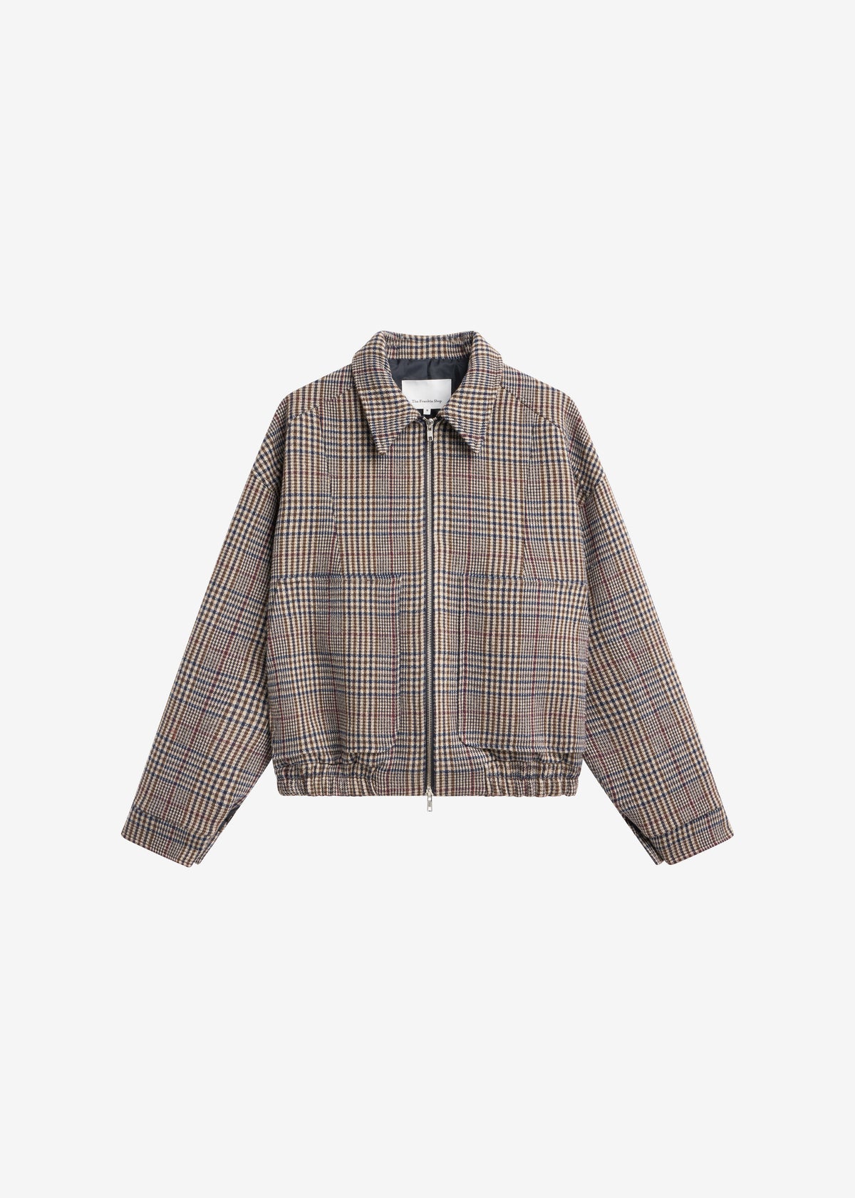 Felix Wool Jacket - Beige Glen Plaid - 14