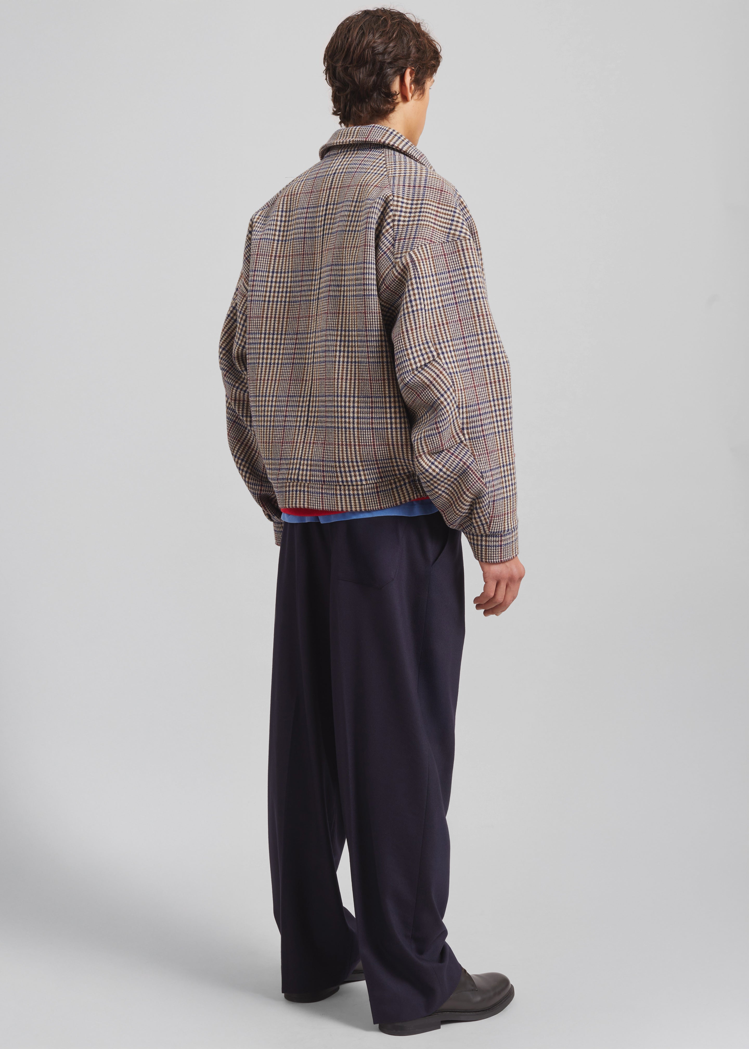 Felix Wool Jacket - Beige Glen Plaid - 12