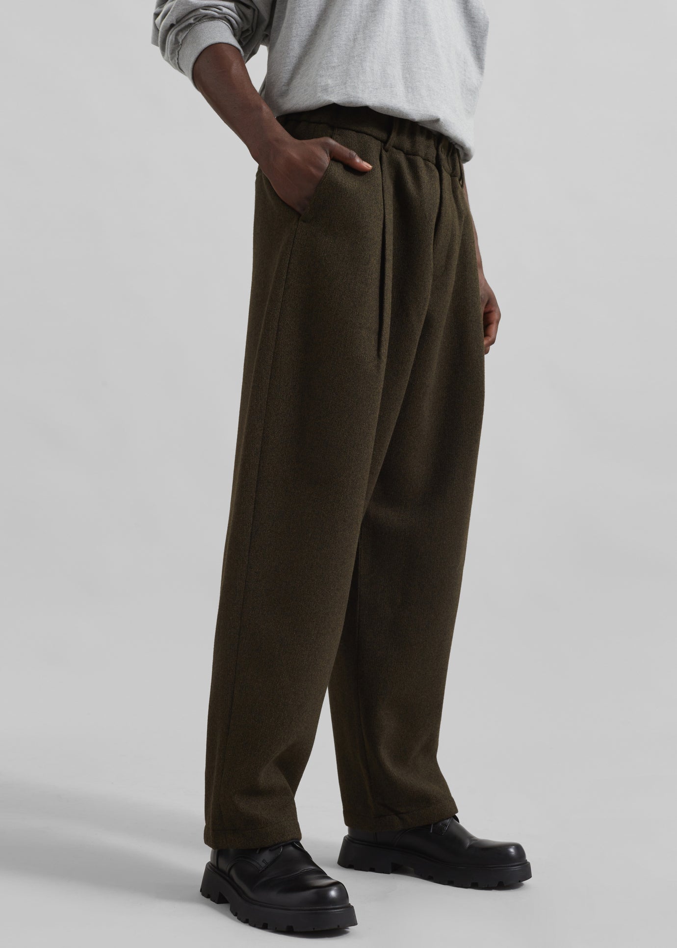 Felix Trousers - Dark Olive - 1