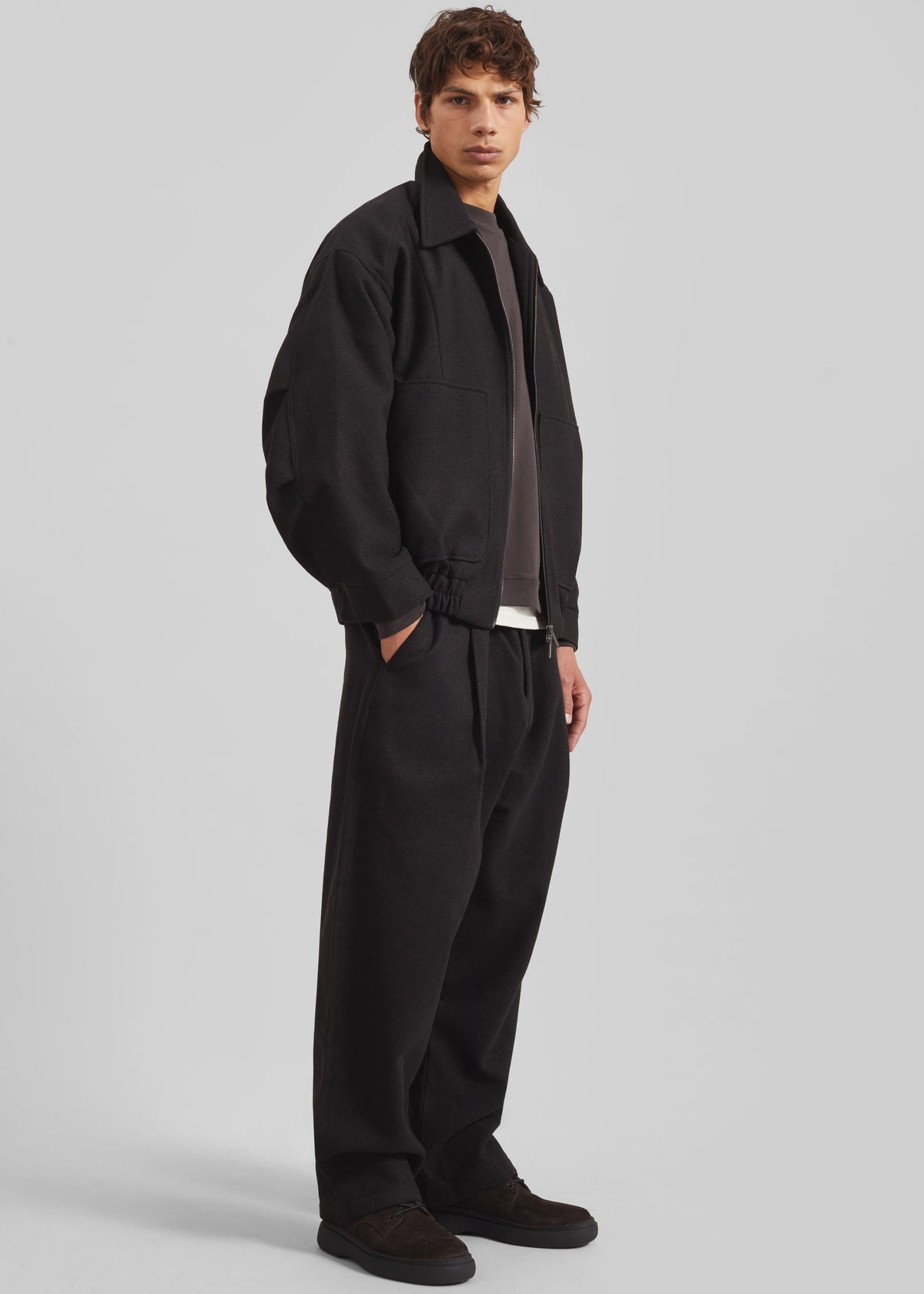 Felix Wool Blend Jacket - Black - 5