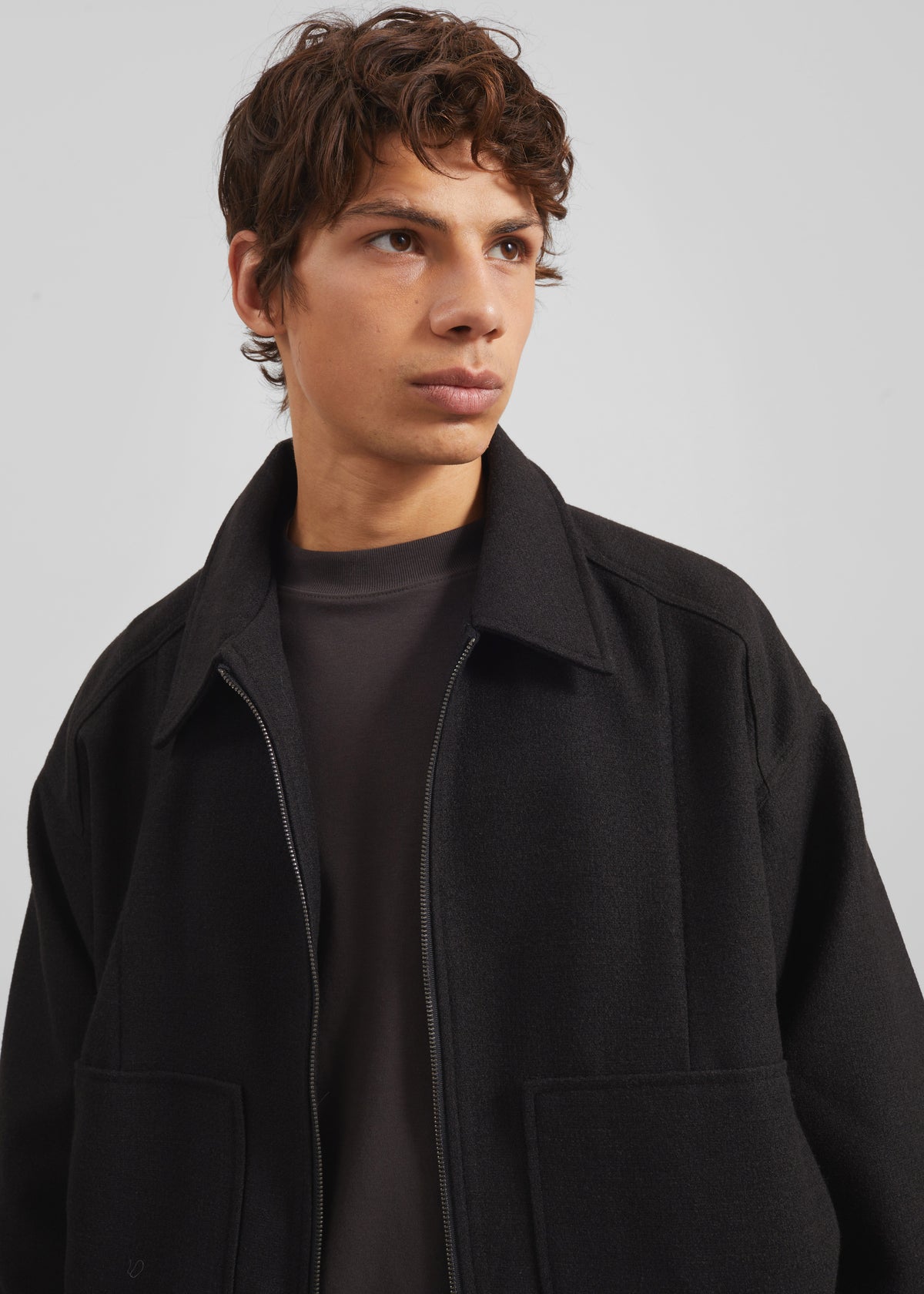 Felix Wool Blend Jacket - Black - 4