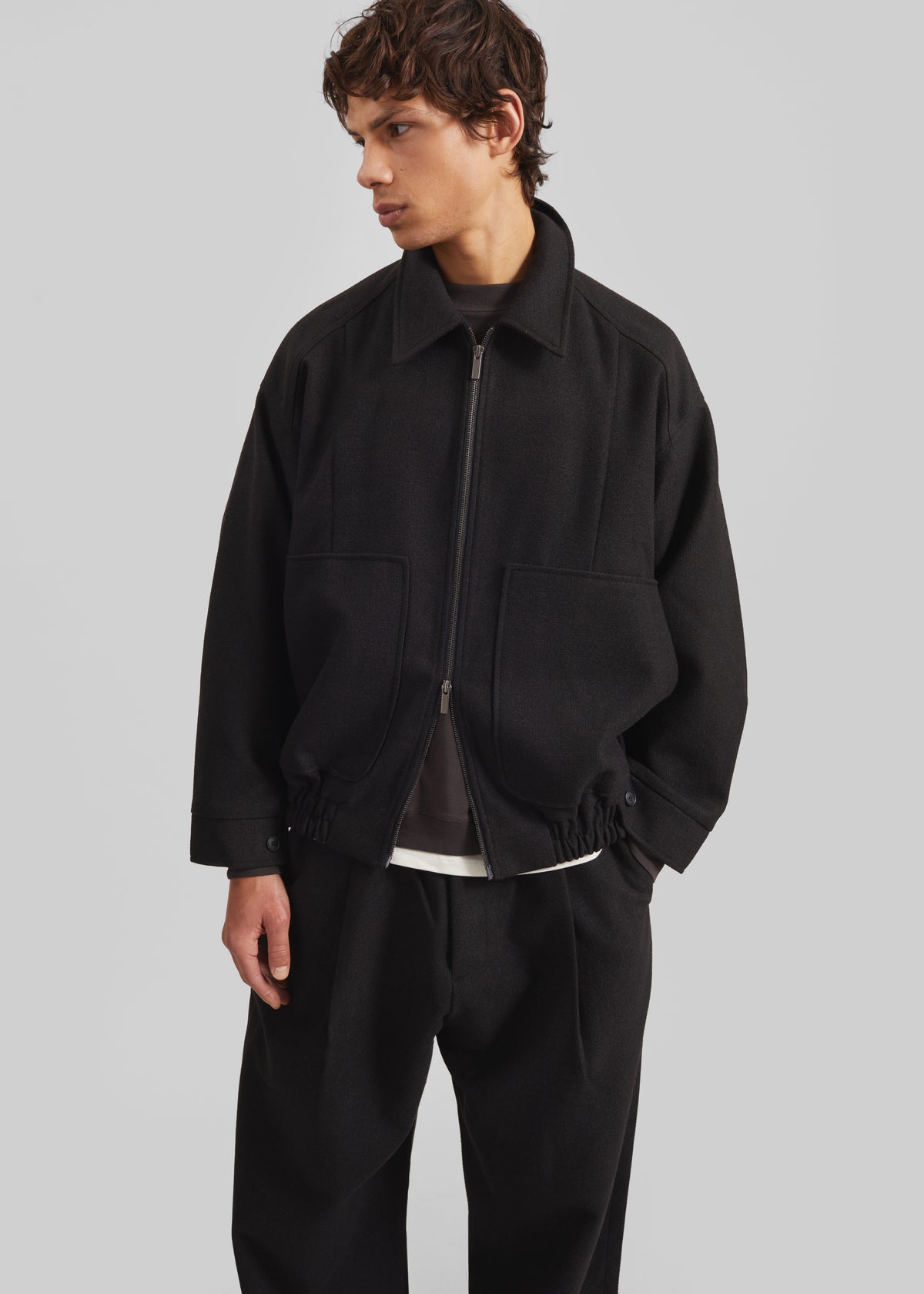 Felix Wool Blend Jacket - Black - 3