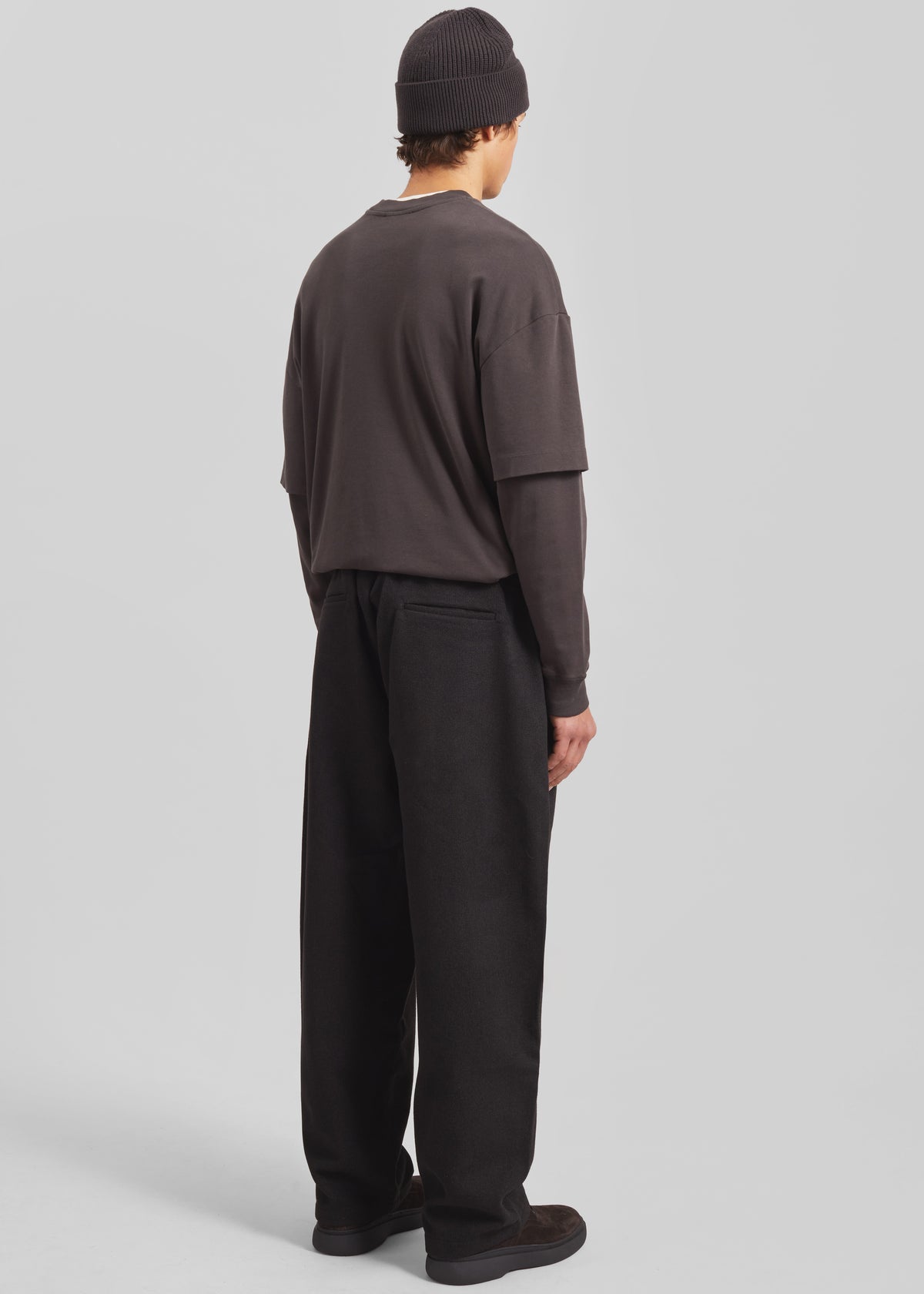 Felix Wool Blend Trousers - Black - 8