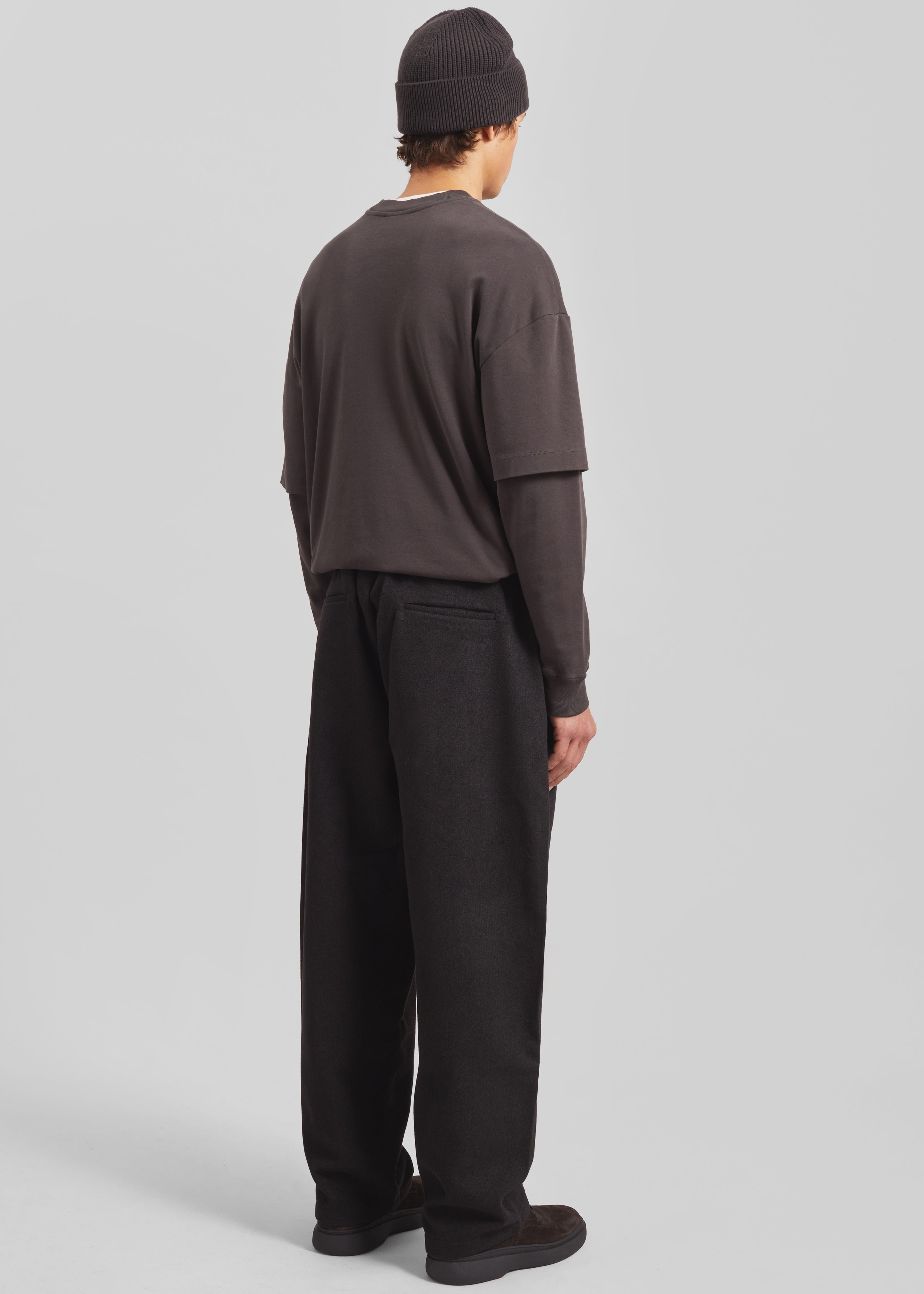 Felix Wool Blend Trousers - Black - 8