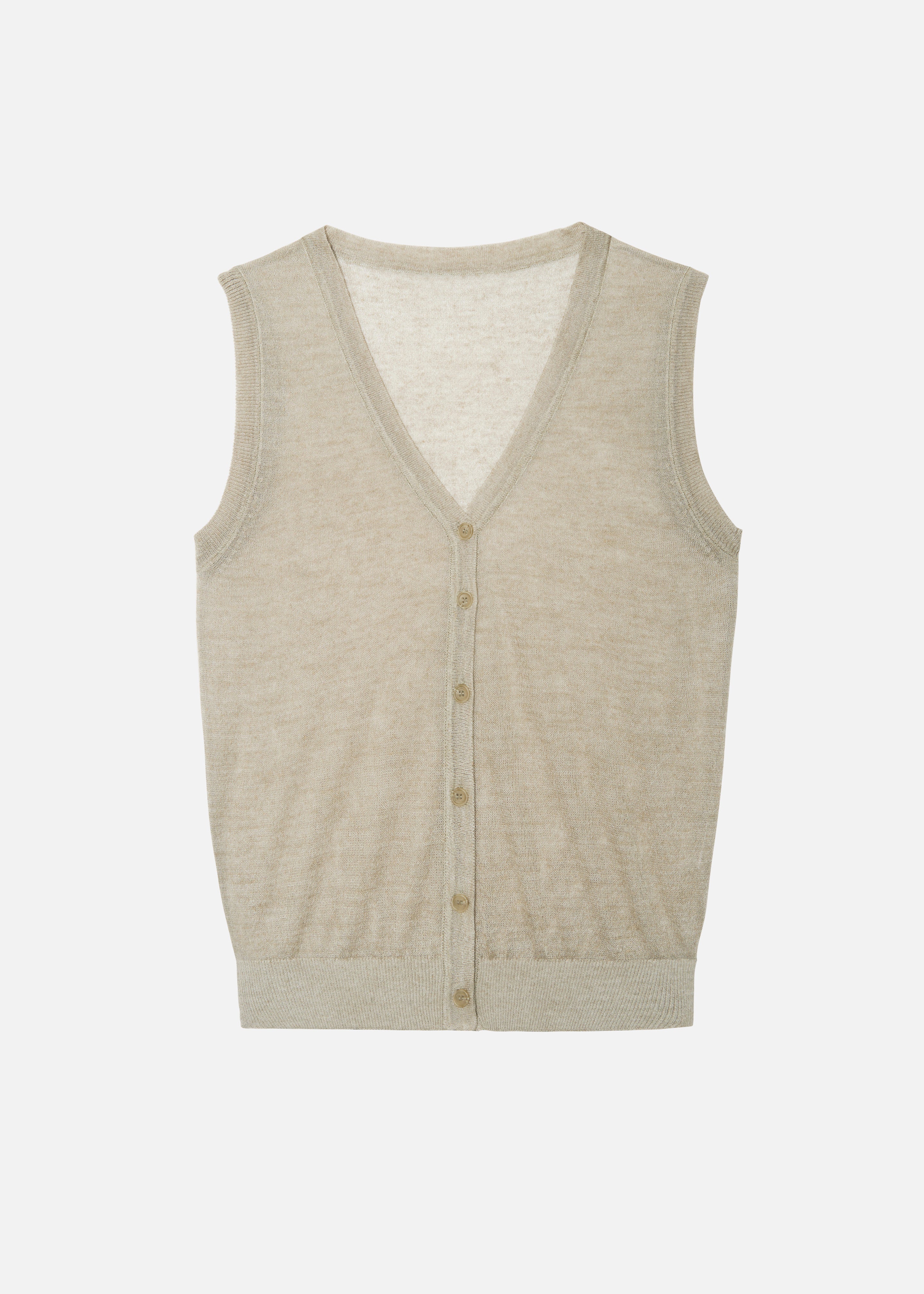 Fern Vest - Beige - 14