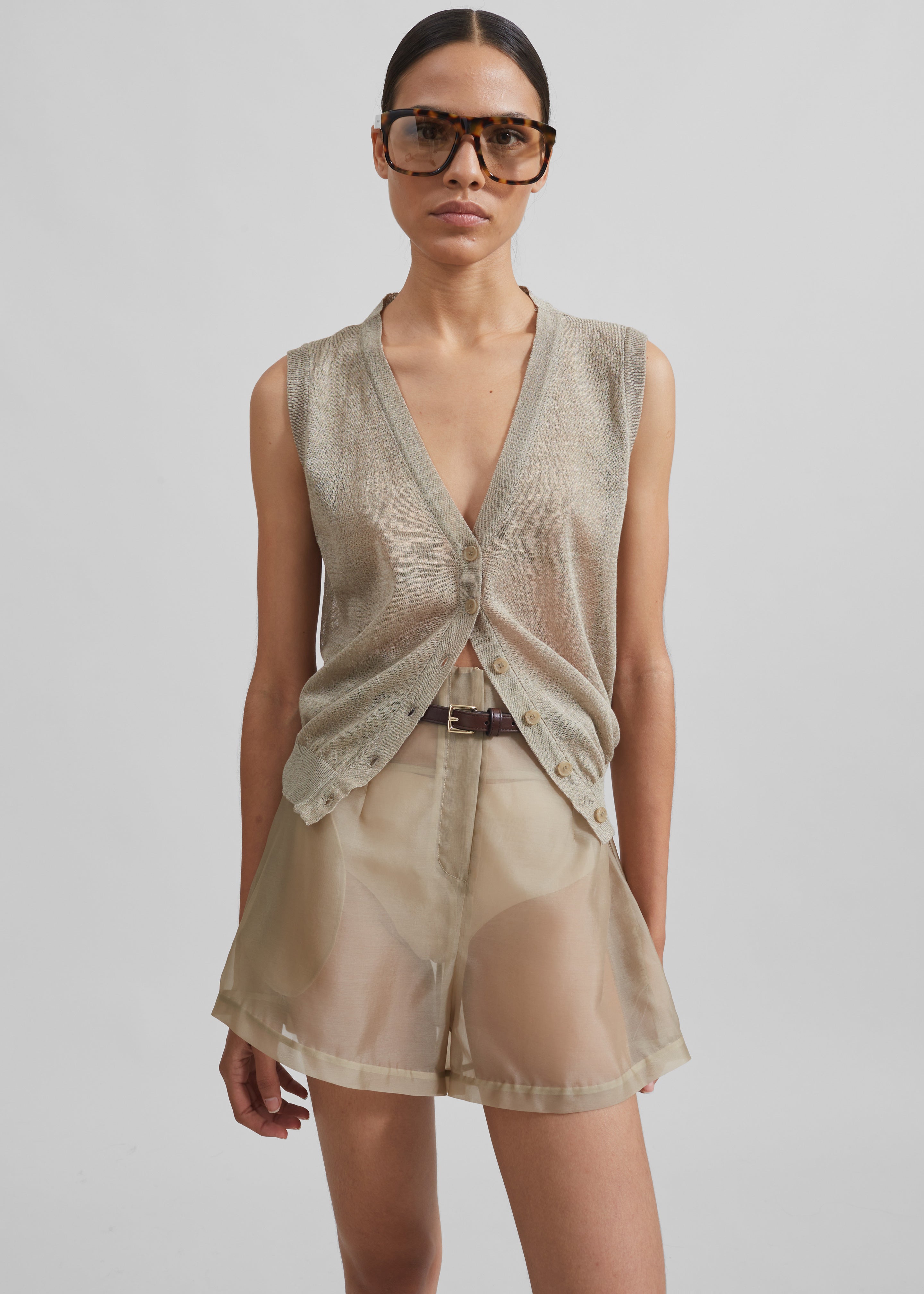 Fern Vest - Beige - 5