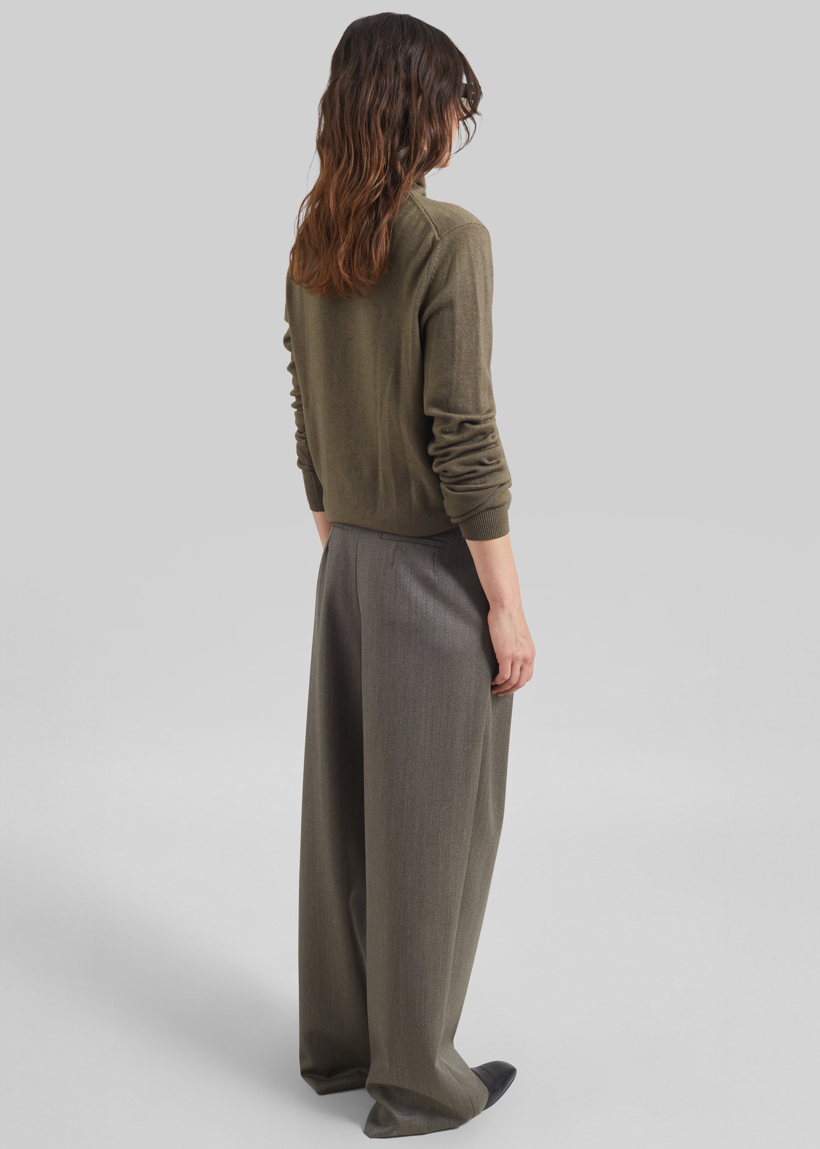 Finn Wool Elastic Pants - Beige Melange - 6