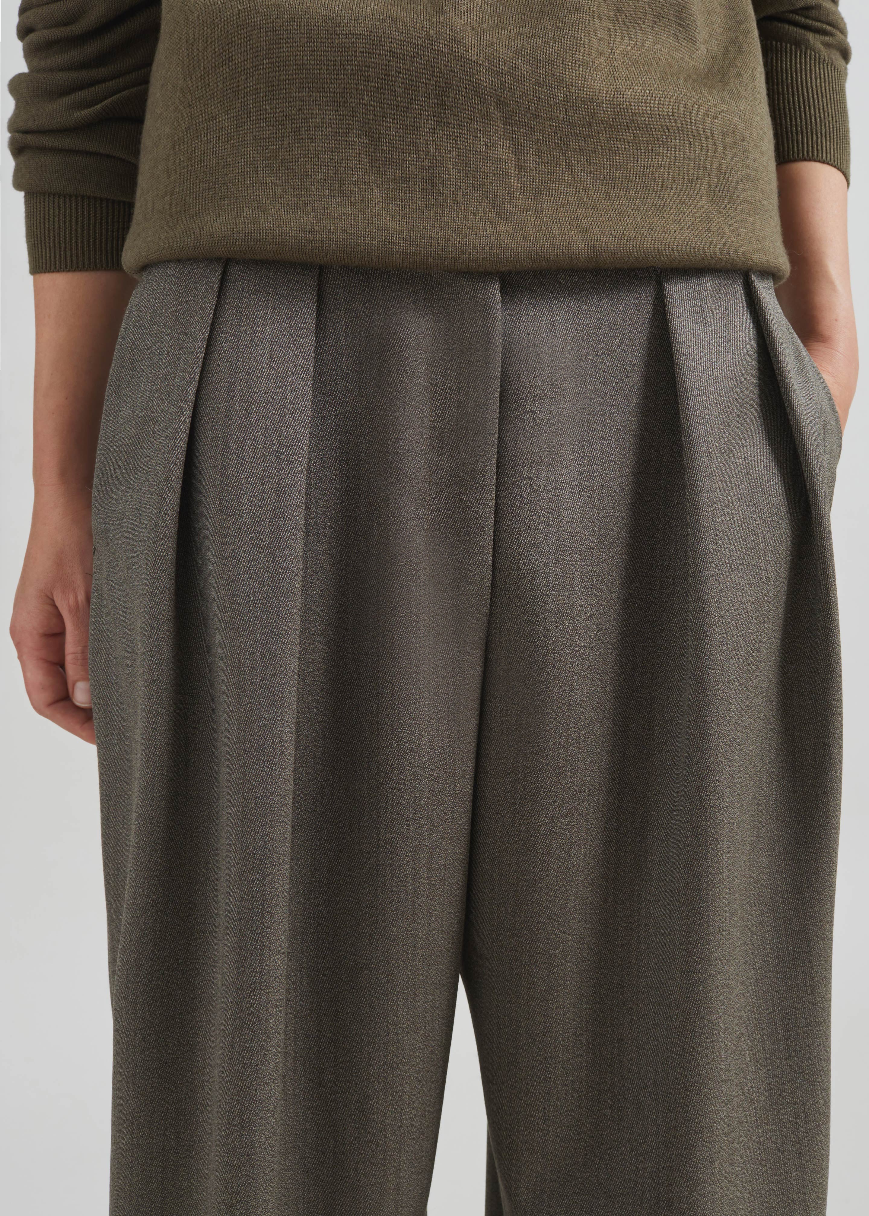 Finn Wool Elastic Pants - Beige Melange