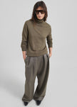 Finn Wool Elastic Pants - Beige Melange