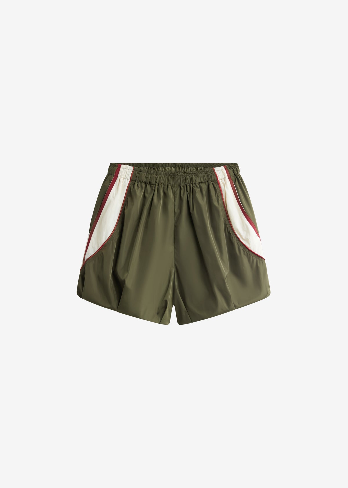 Fiorana Balloon Track Shorts - Olive - 7