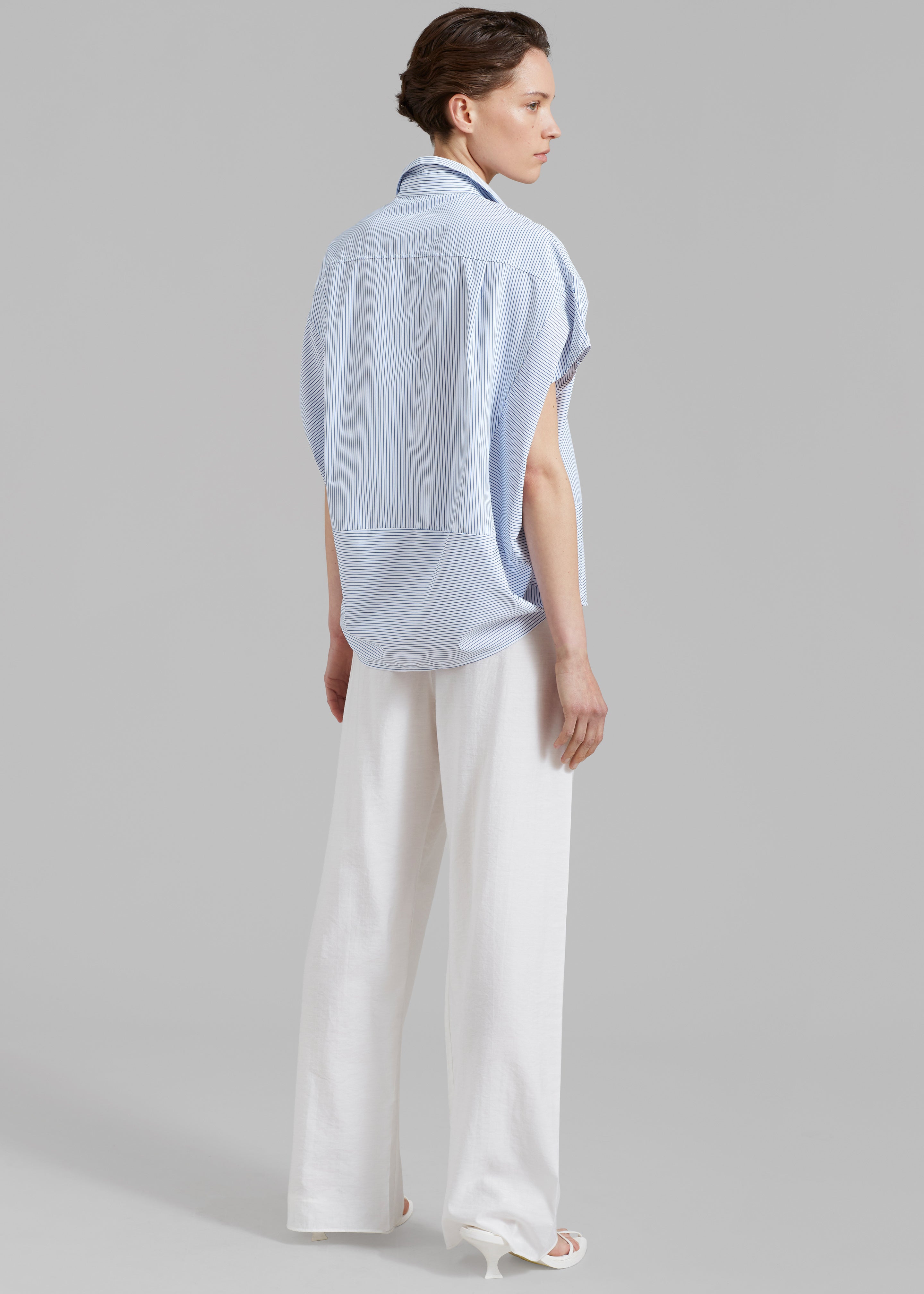 Flora Dolman Shirt - Blue Stripe - 11
