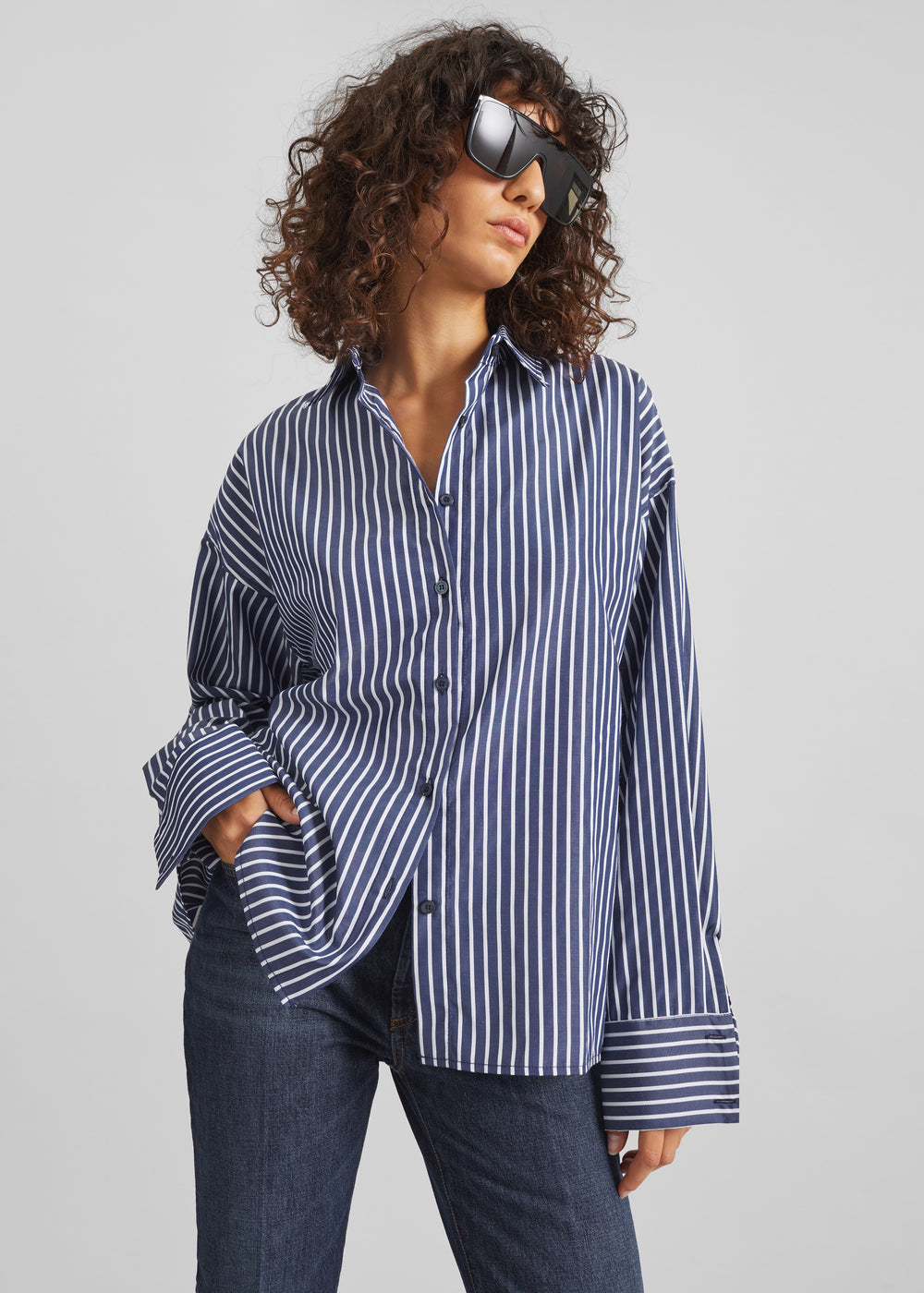 Forli Shirt - Navy/White Stripe - 1