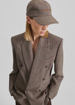 Frankie Baseball Cap - Brown Glen Plaid
