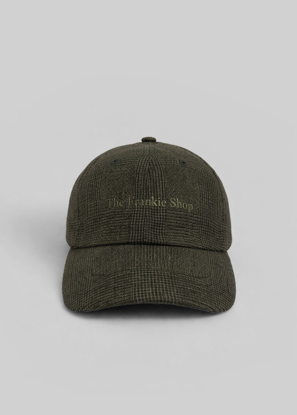 Frankie Baseball Cap - Olive Glen Plaid - 1