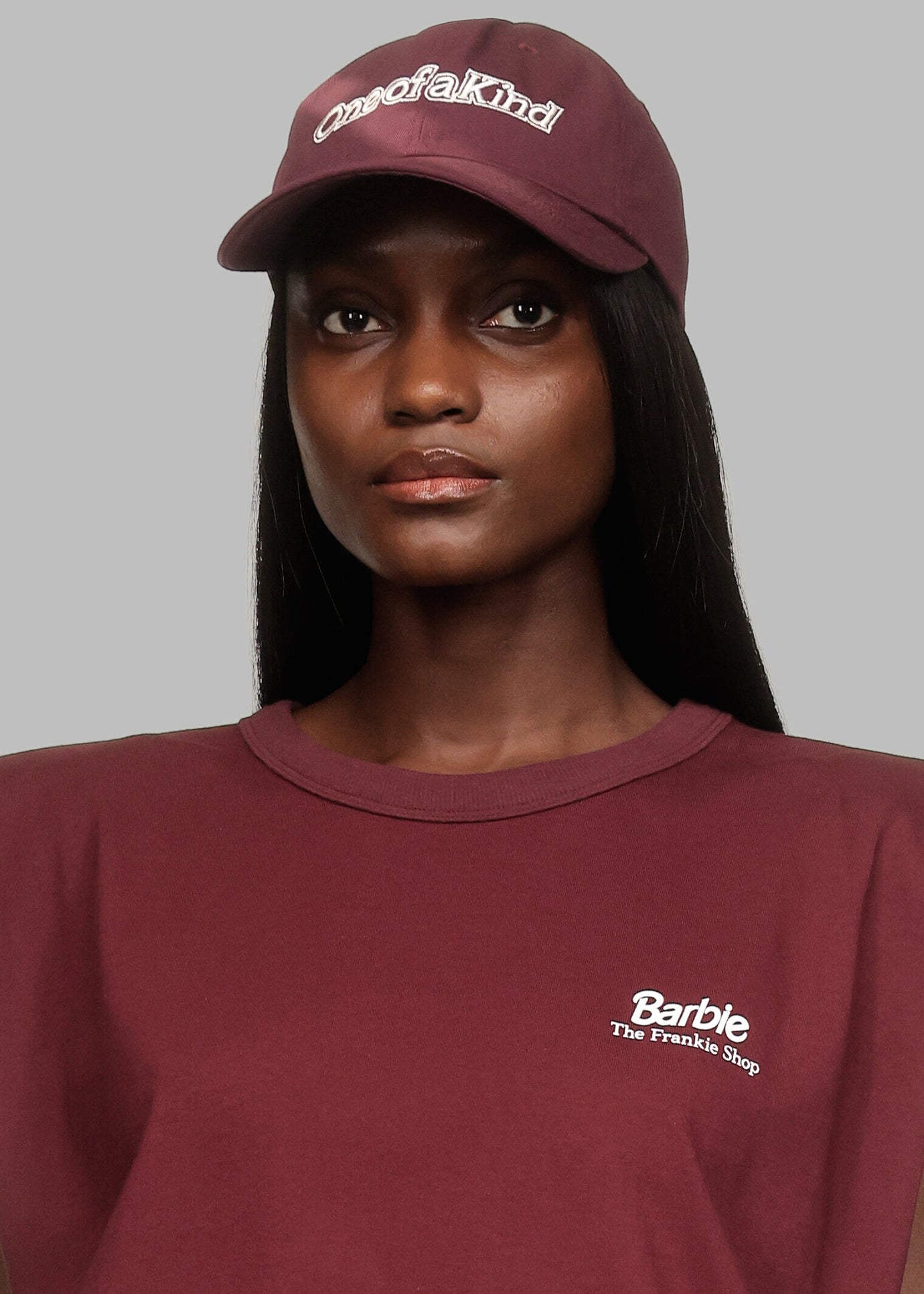 Frankie Ken Baseball Cap x Barbie™ - Burgundy - 1