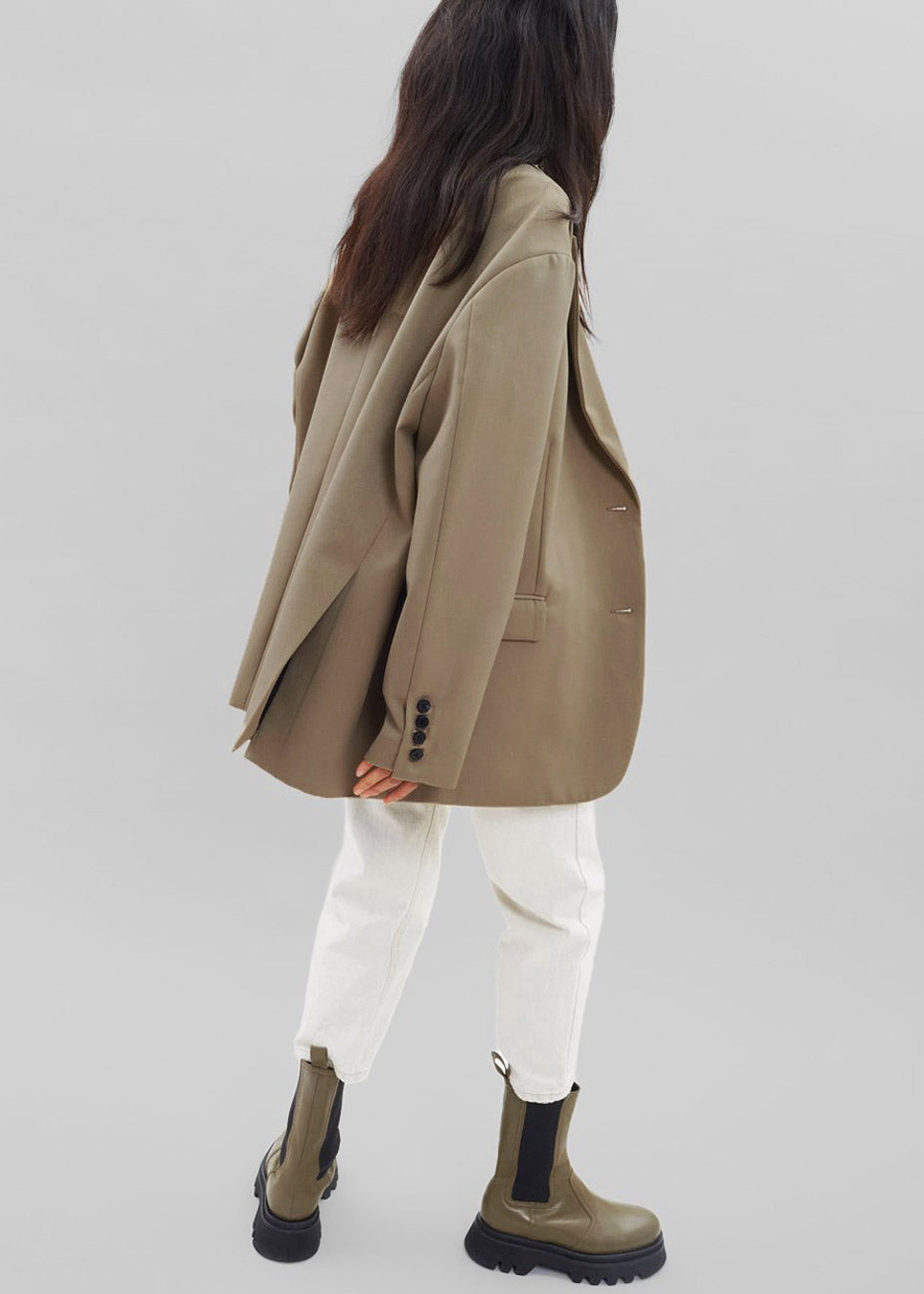 Frankie Oversized Boyfriend Blazer - Desert Taupe - 5
