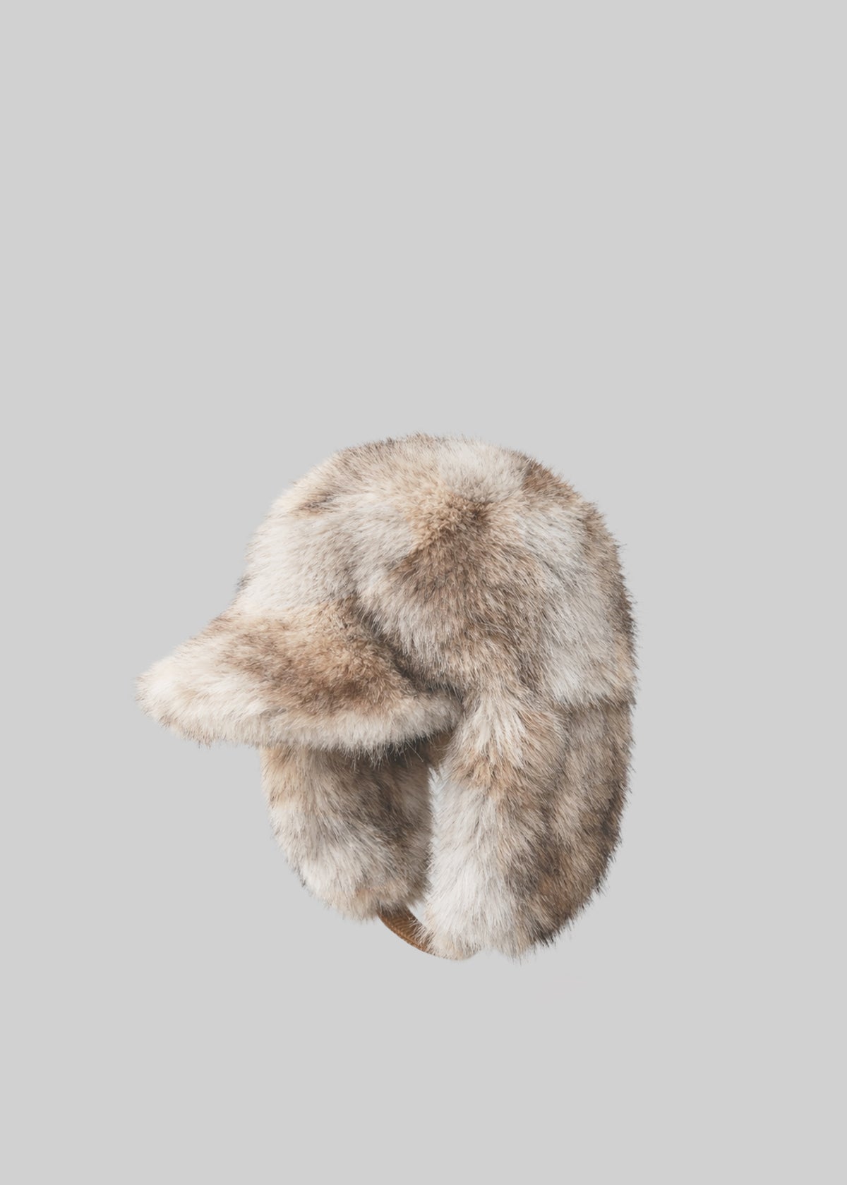 Freccia Faux Fur Aviator Hat - Grey - 2