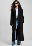 Gaia Double Breasted Coat - Black
