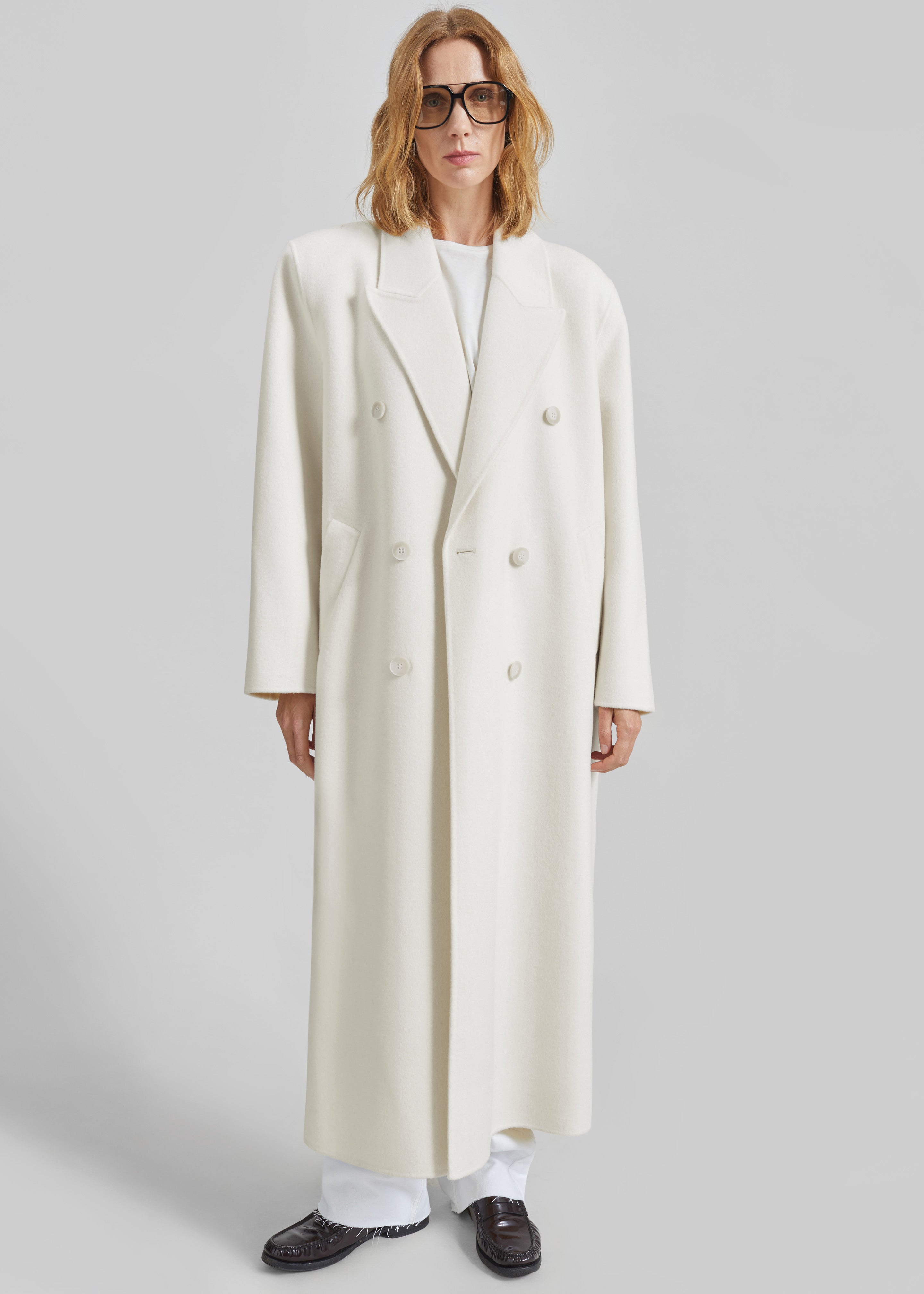 WACKOMARIA DOUBLE BREASTED COAT Sサイズ Gaia Double-Breasted Coat - Ivory – The Frankie Shop