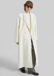 Gaia Double-Breasted Coat - Ivory