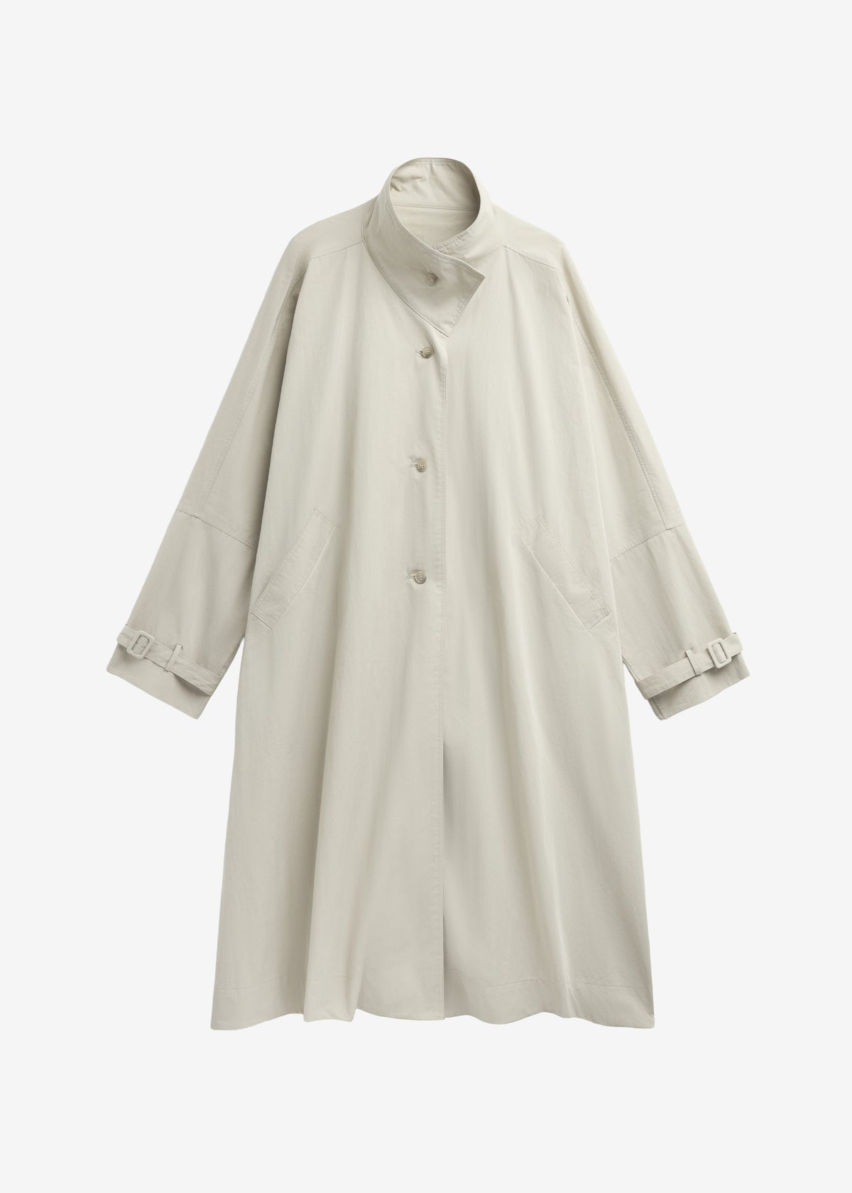 Gaillon Oversized Trench Coat - Light Beige