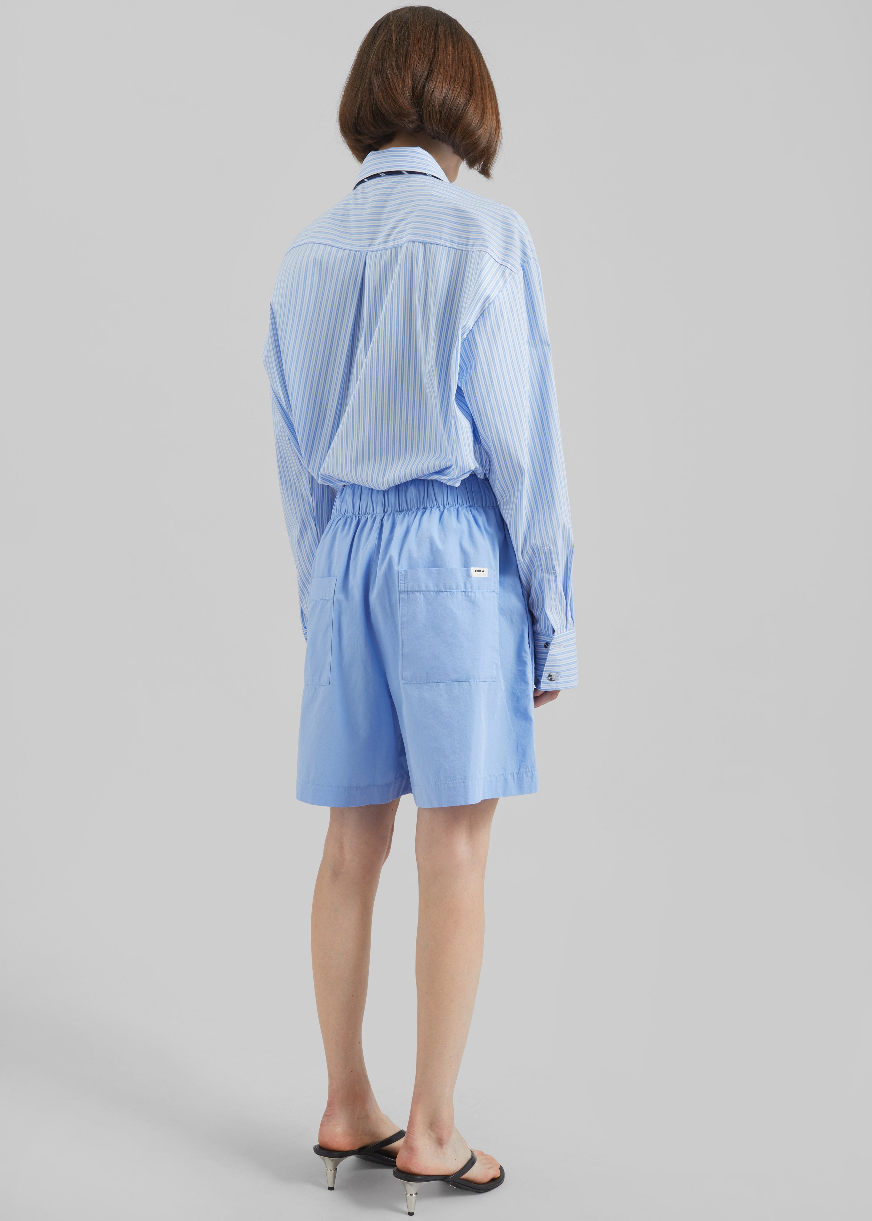 Gainsford Neck Tie Shirt - Blue/White Stripe - 8