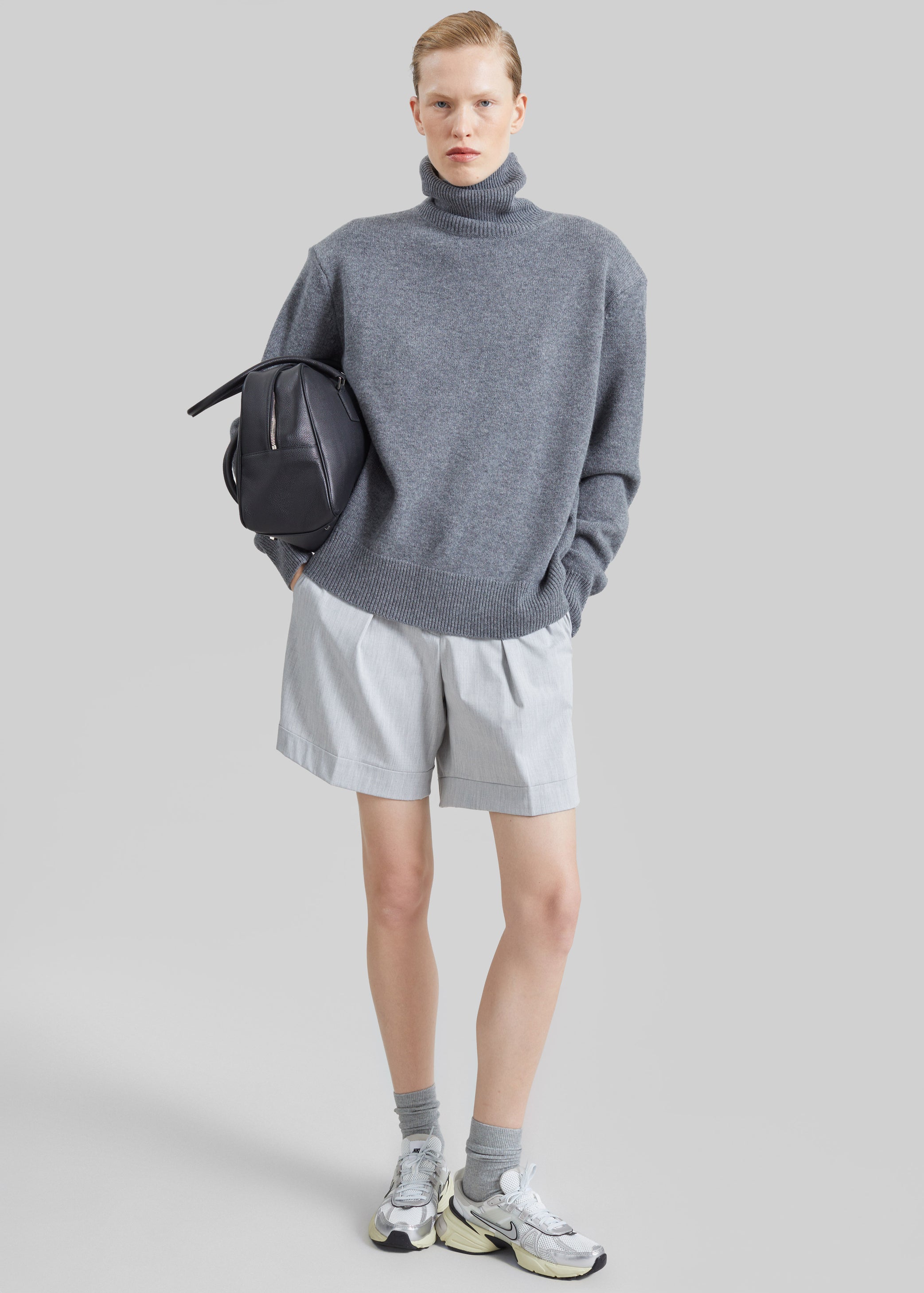 Shop the look image for Gala Padded Knit Turtleneck - Dark Grey