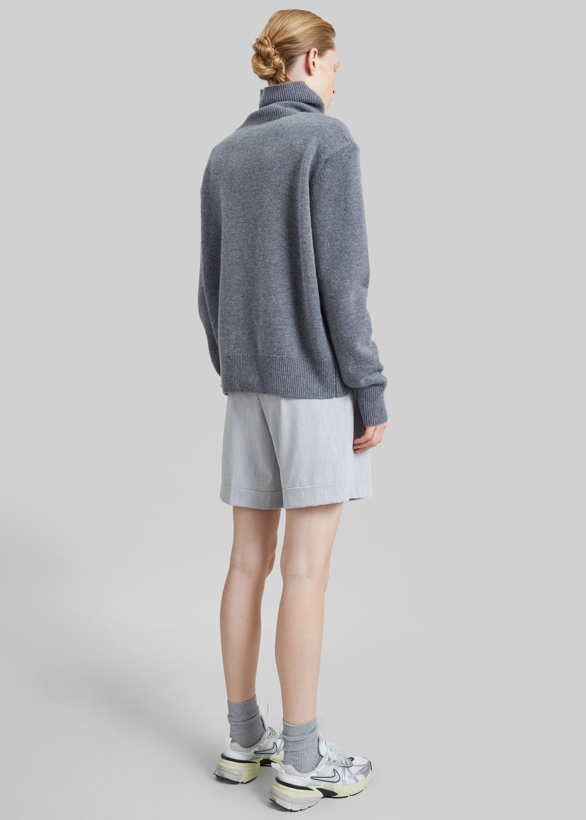 Gala Padded Knit Turtleneck - Dark Grey - 6