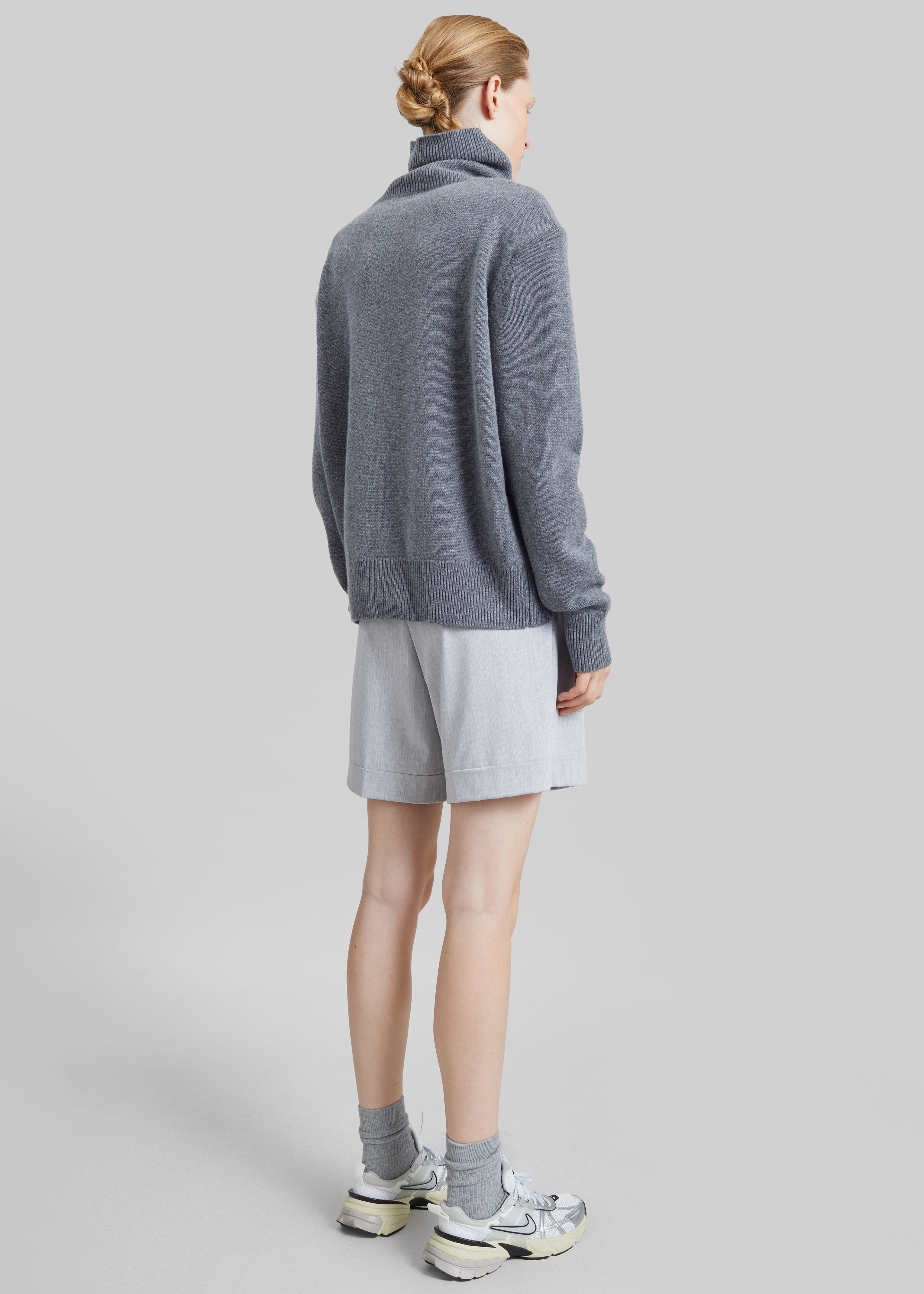 Gala Padded Knit Turtleneck - Dark Grey - 6