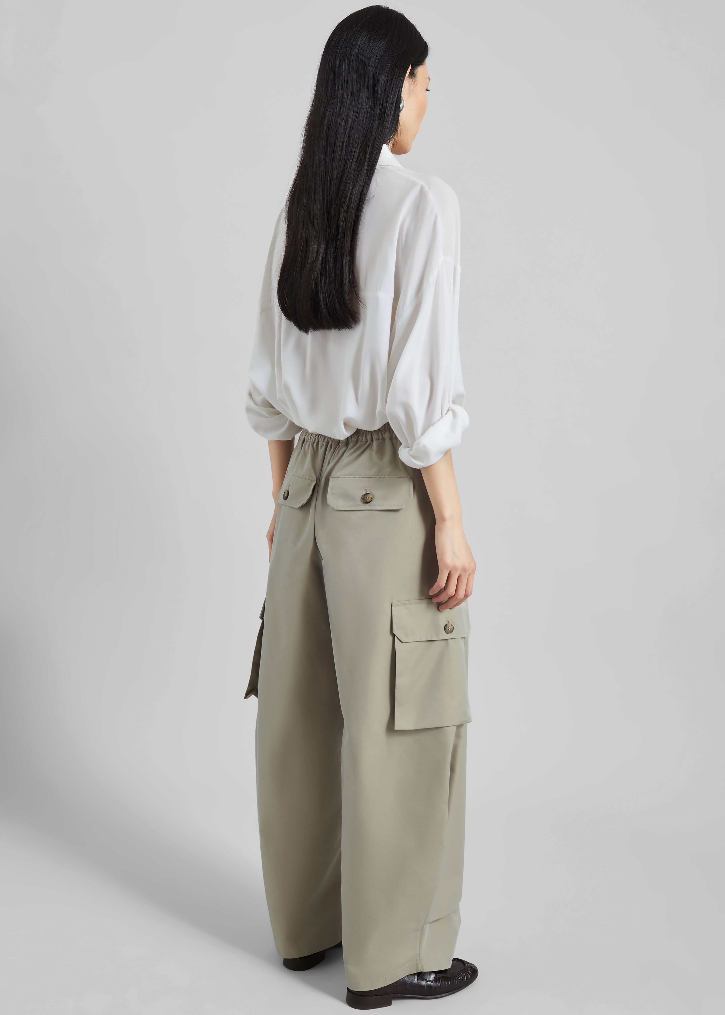 Geilo Barrel Leg Pants - Beige - 6