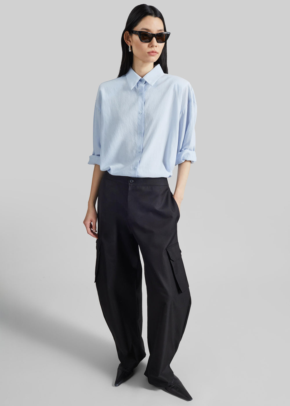 Geilo Barrel Leg Pants - Black