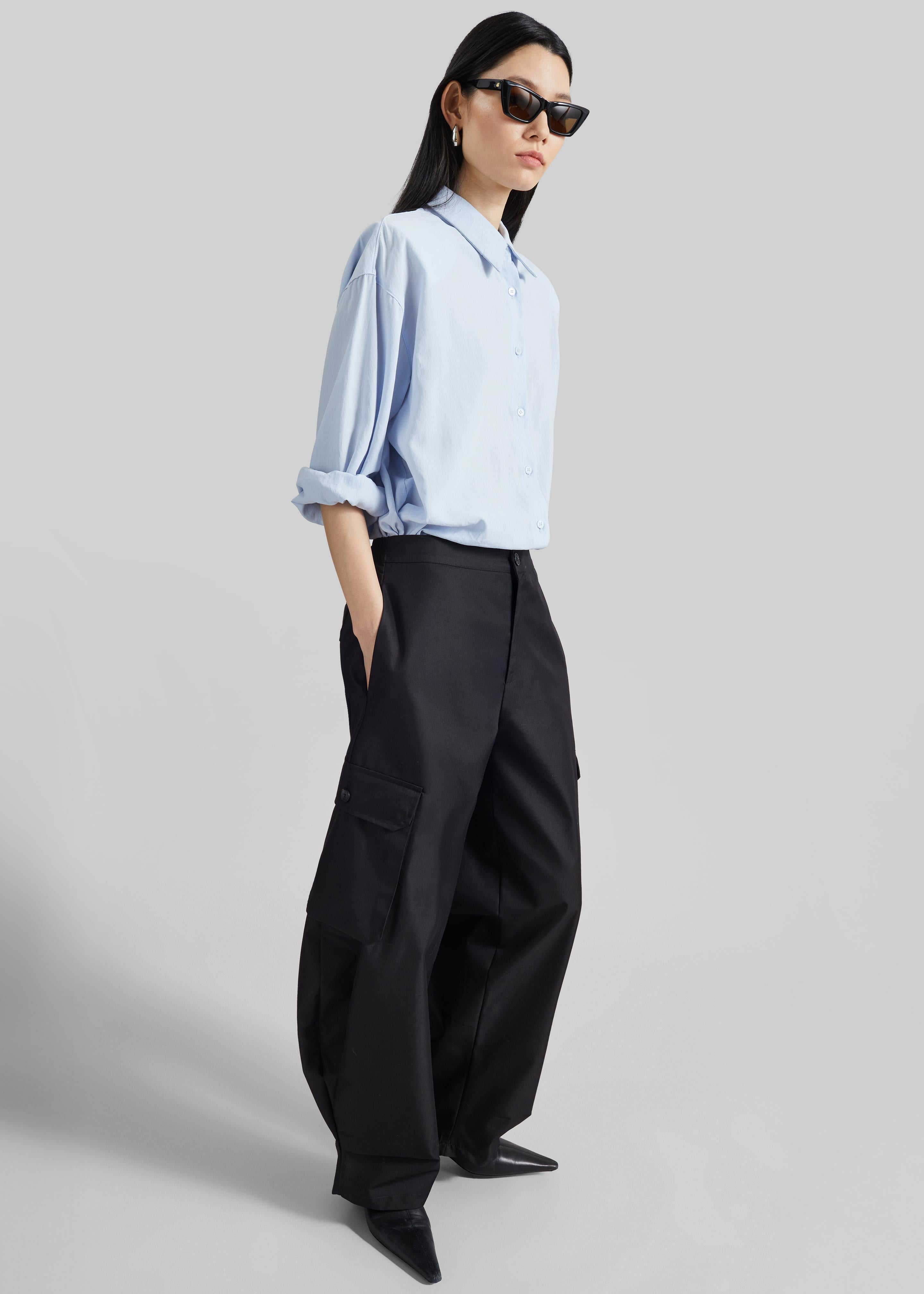 Geilo Barrel Leg Pants - Black - 5